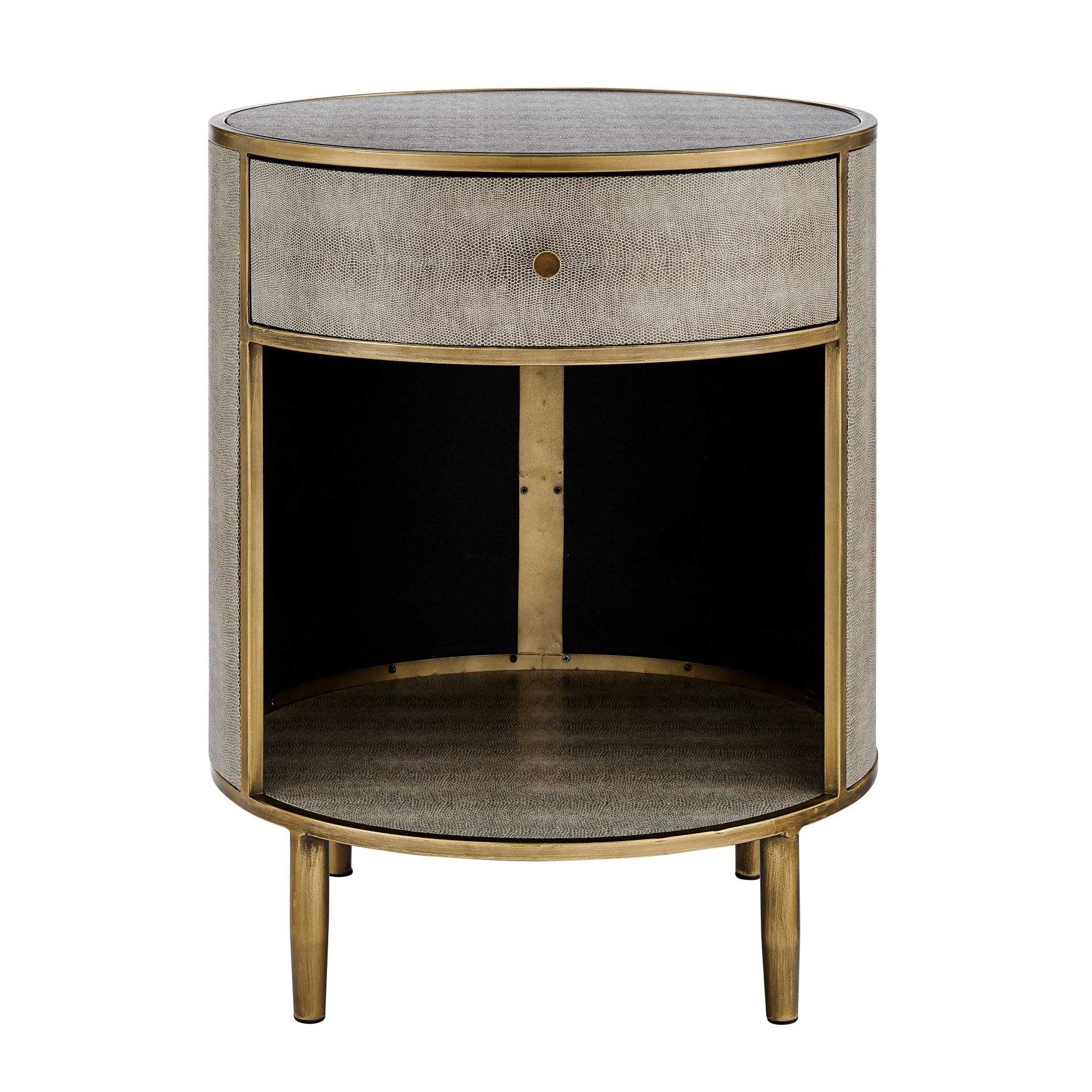 Loretta Faux Shagreen Side/ End Table - What A Room