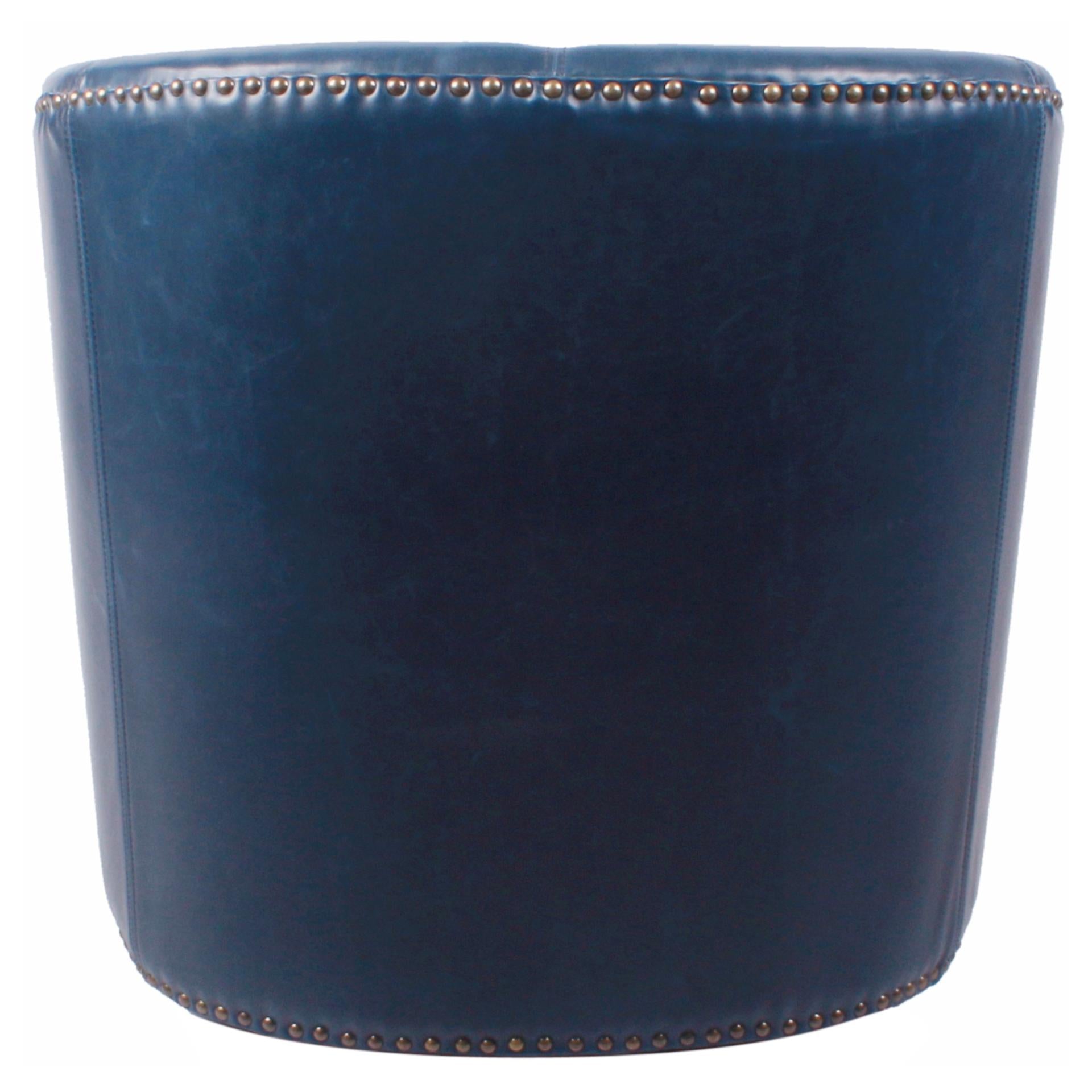 Ernest Bonded Leather Swivel Accent Arm Chair - What A Room
