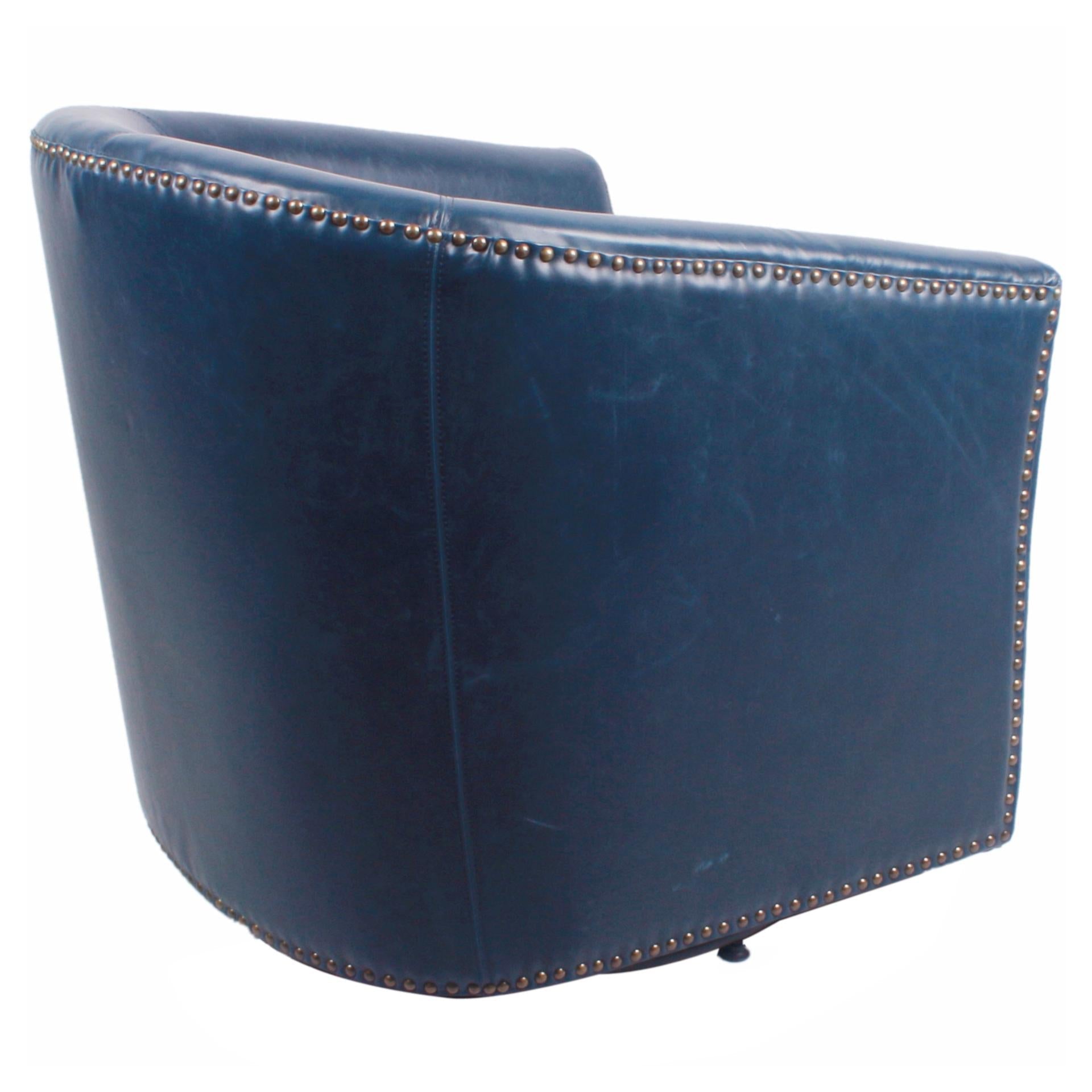 Ernest Bonded Leather Swivel Accent Arm Chair - What A Room