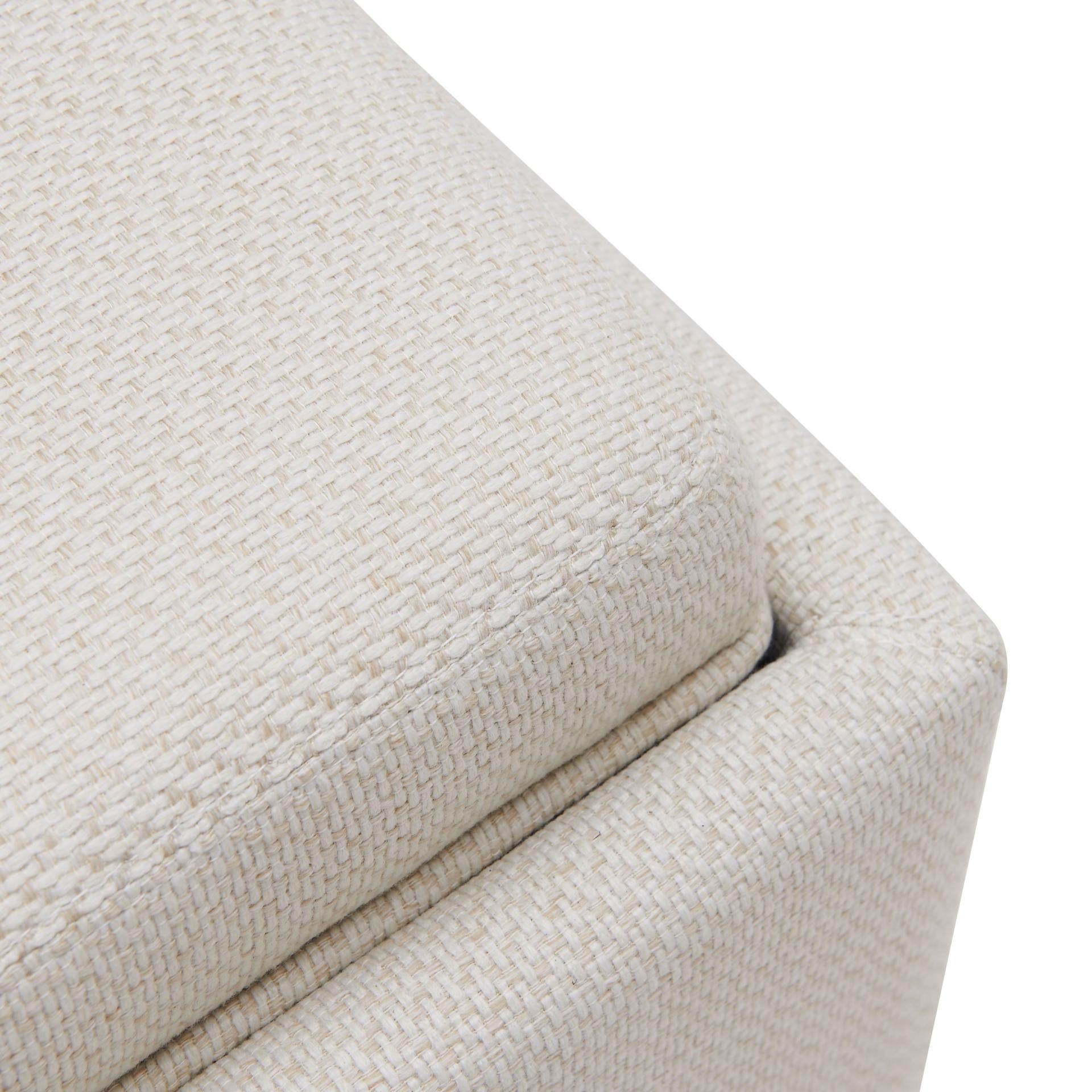 Cameron Square Fabric Storage Ottoman w/ tray - What A Room