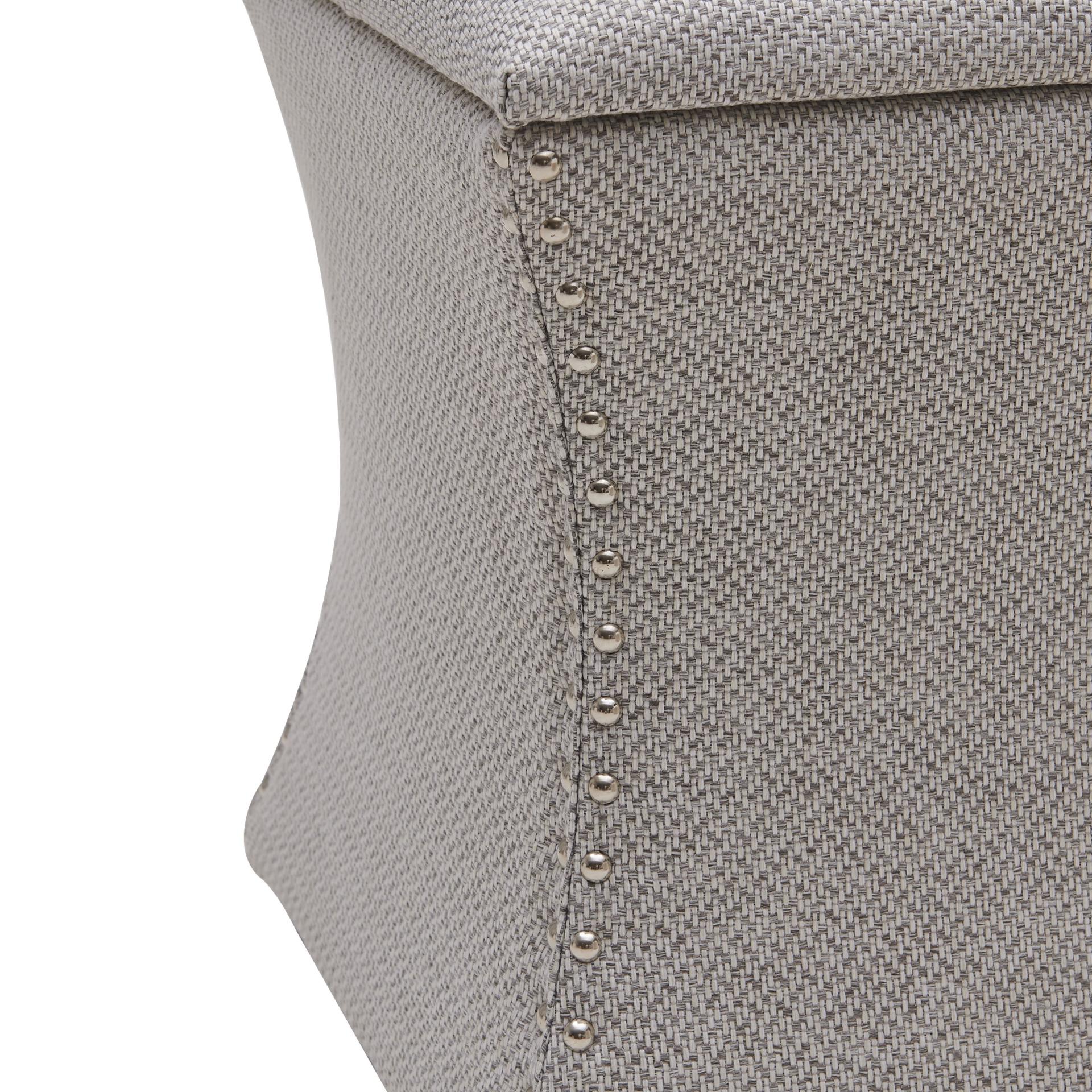 Amelia Fabric Nailhead Tufted Storage Ottoman - What A Room
