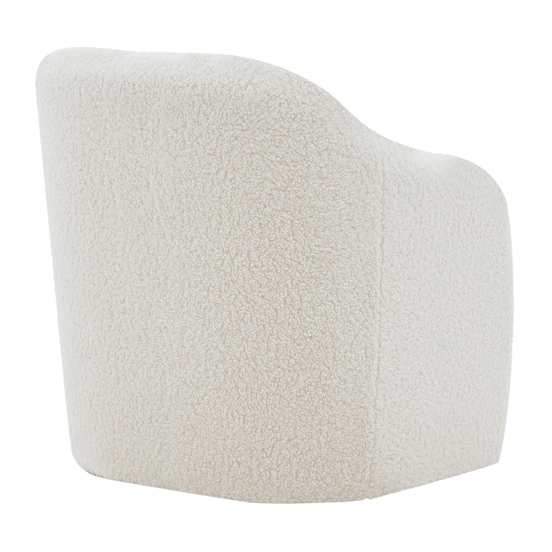 Zella Faux Shearling Fabric Accent Arm Chair - What A Room