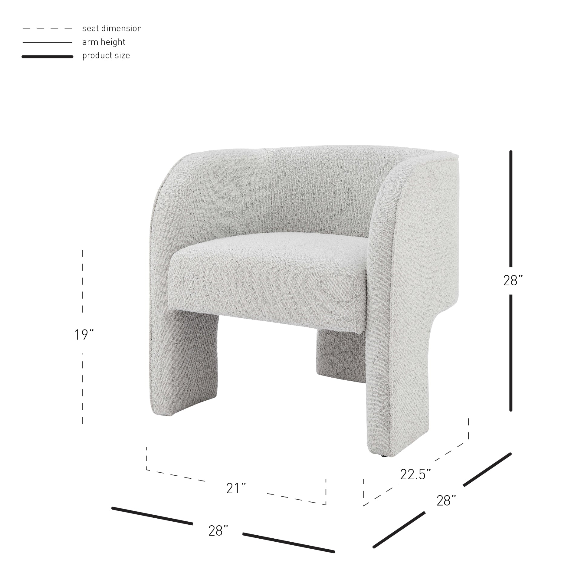 Matteo Fabric Accent Arm Chair - What A Room