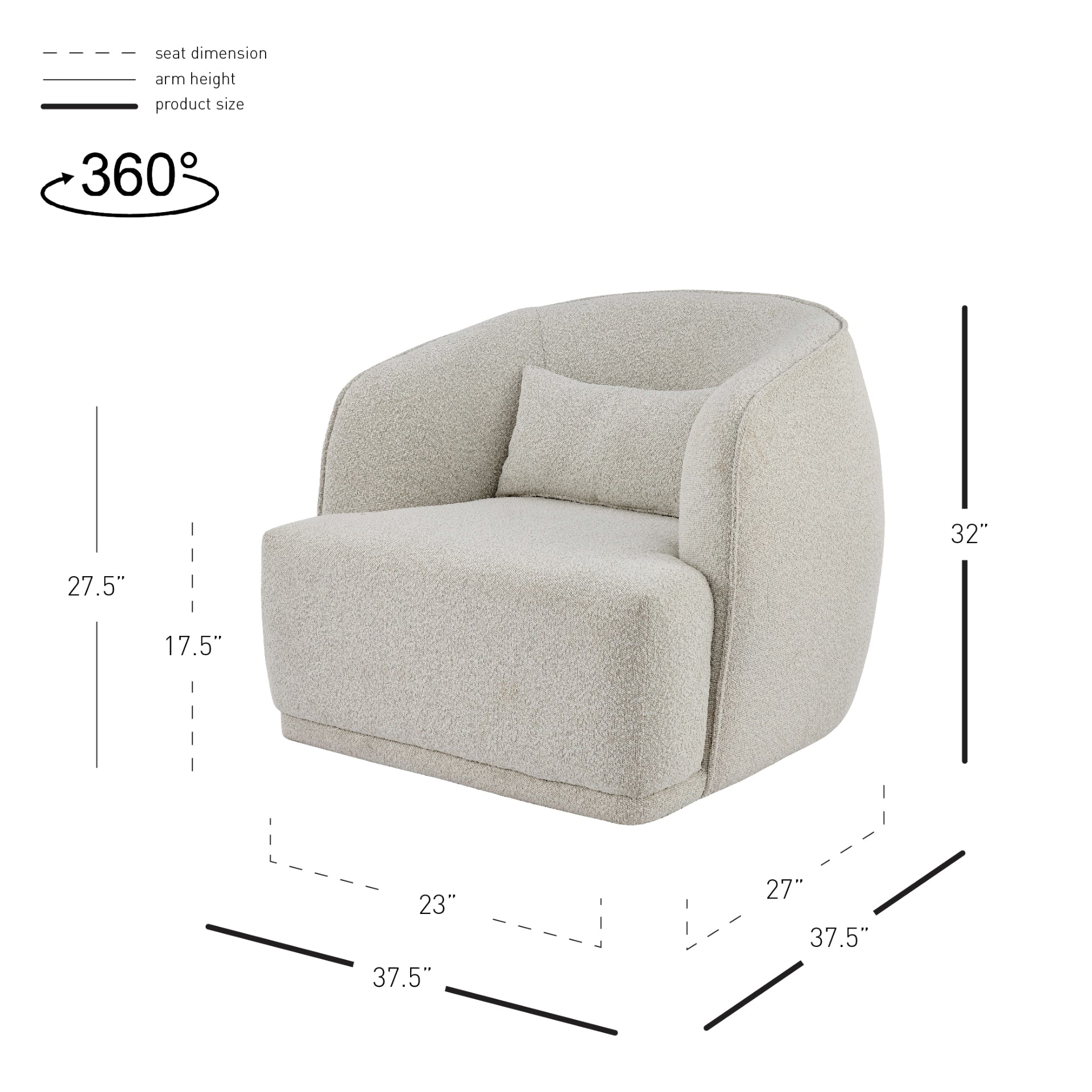 Steward Fabric Swivel Accent Chair - What A Room