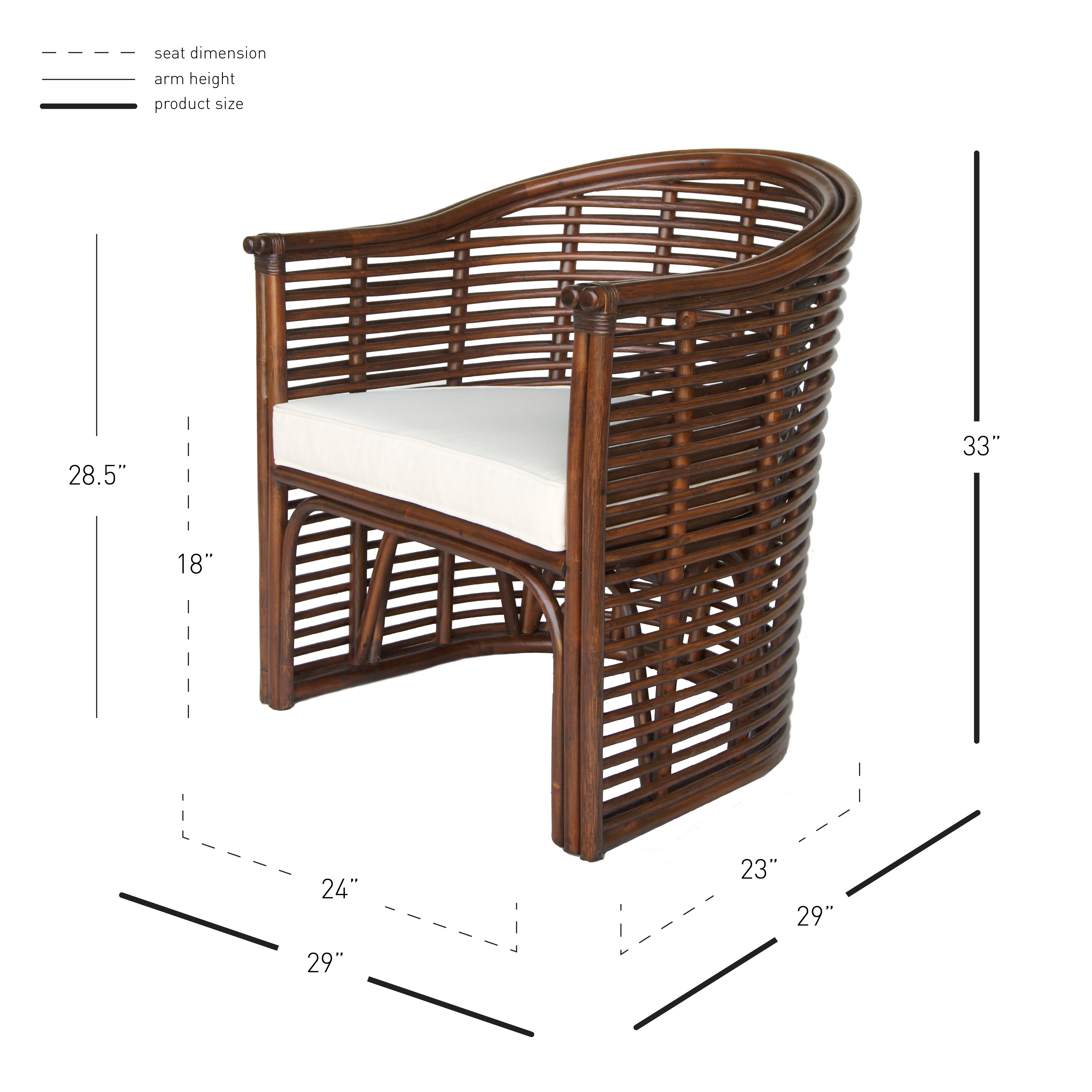 Knox Rattan Accent Arm Chair - What A Room