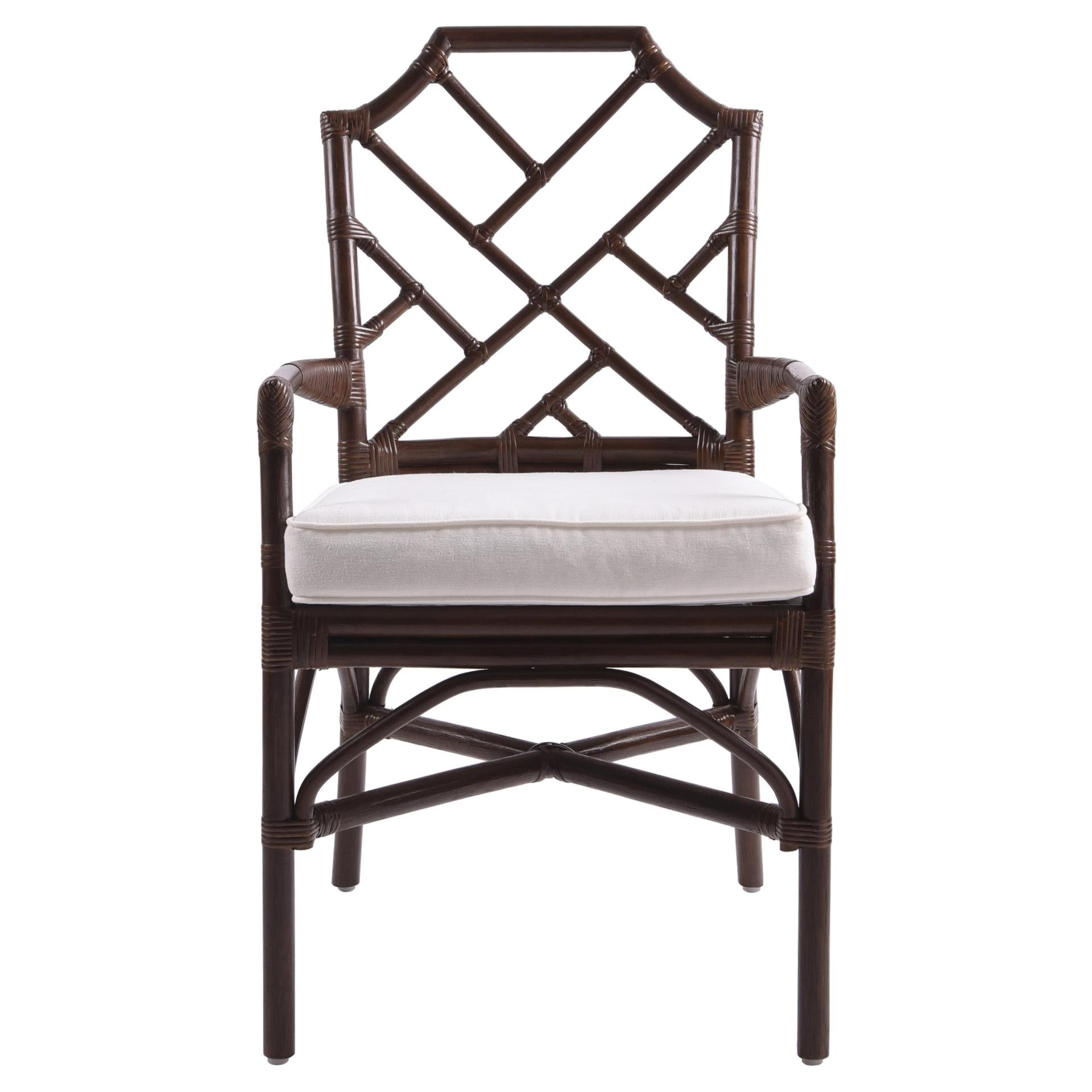 Kara Rattan Dining Side Arm Chair - What A Room