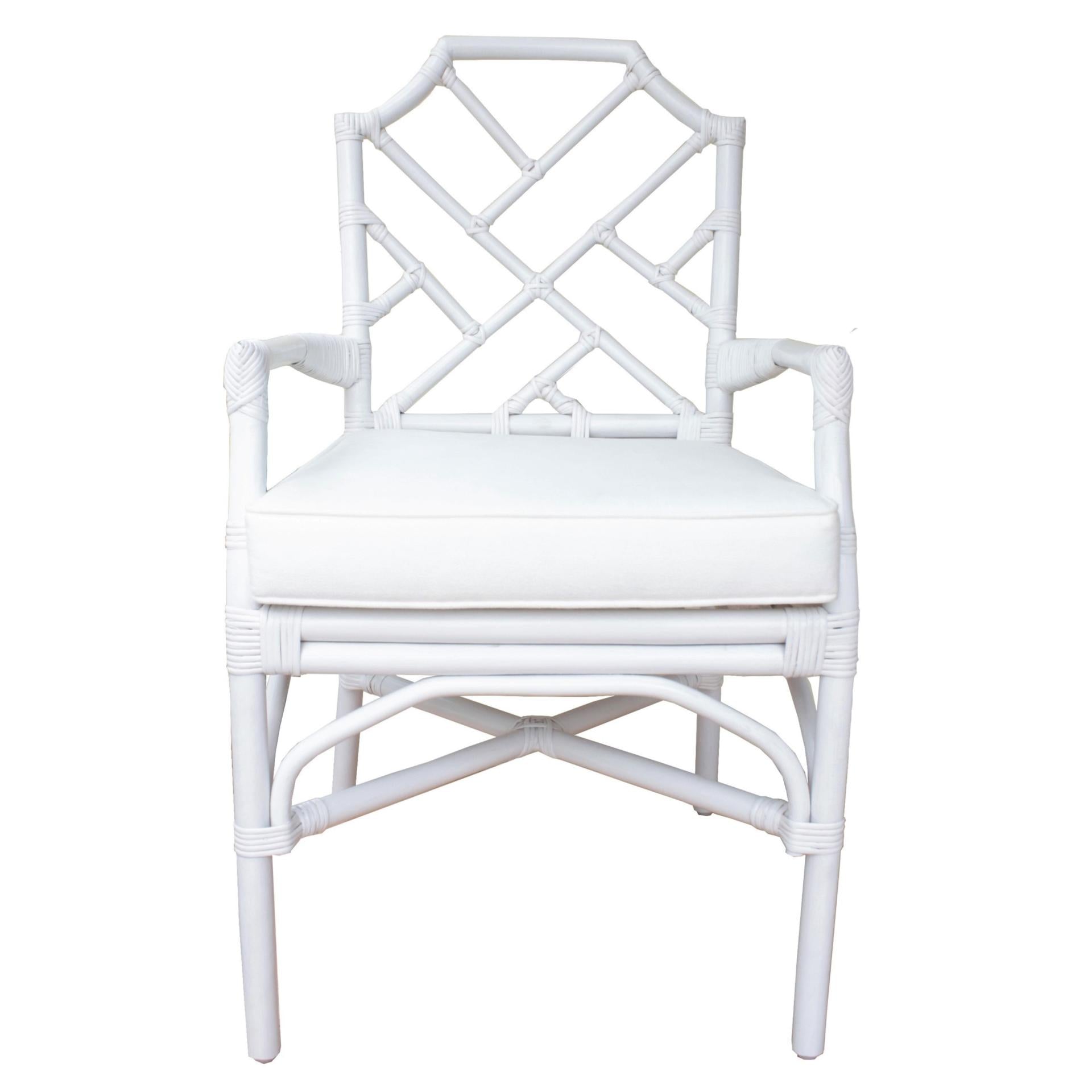 Kara Rattan Dining Side Arm Chair - What A Room