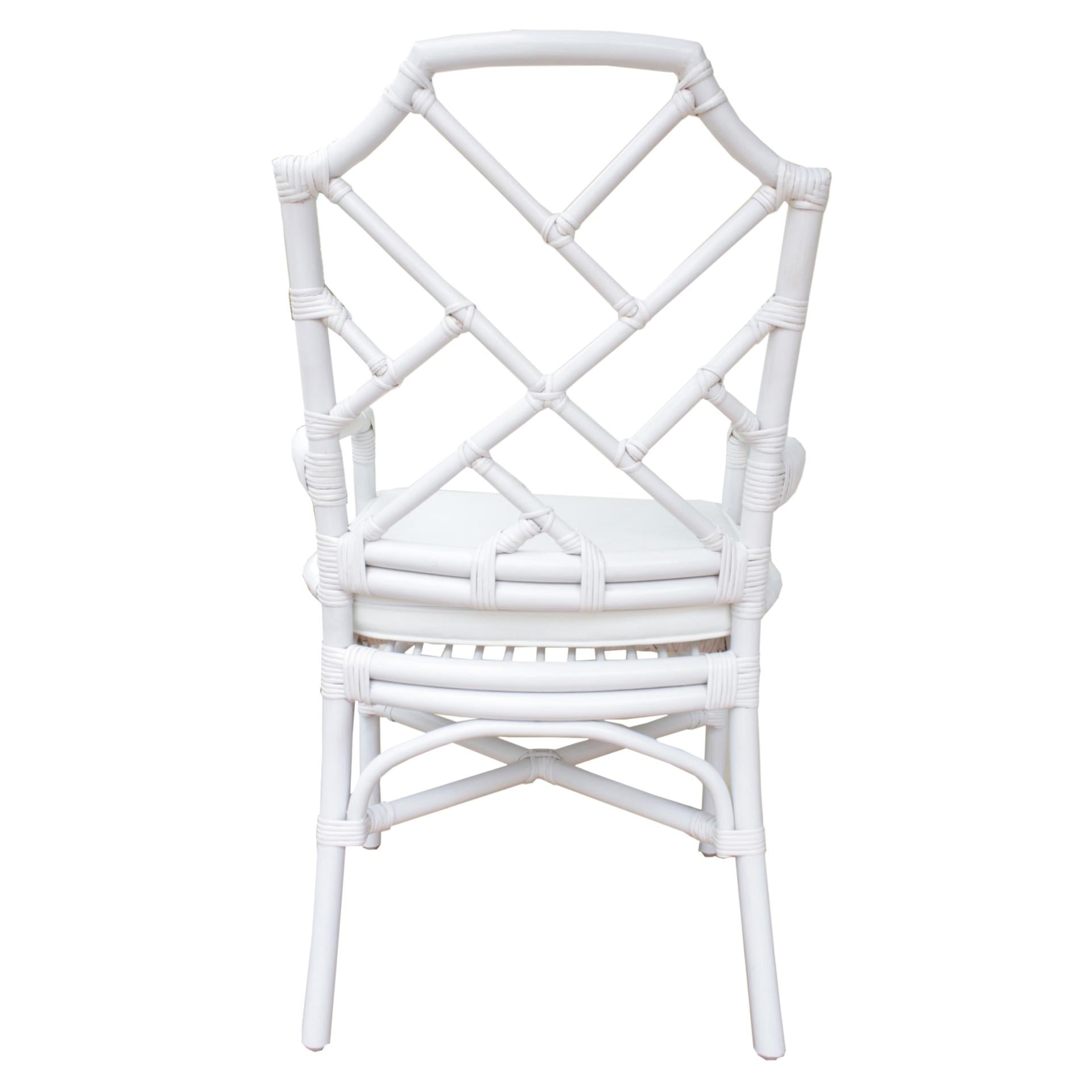 Kara Rattan Dining Side Arm Chair - What A Room