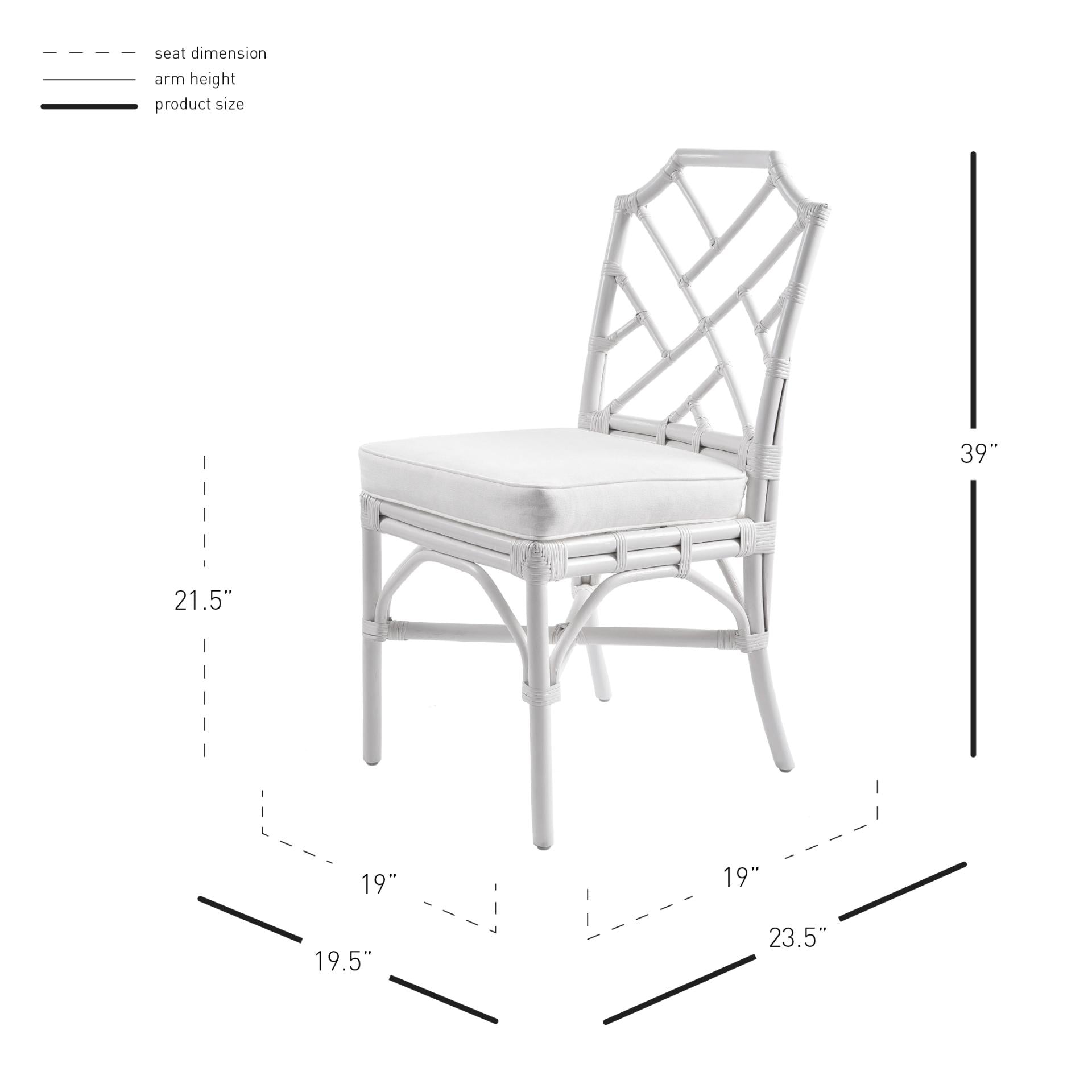 Kara Rattan Dining Side Chair - What A Room