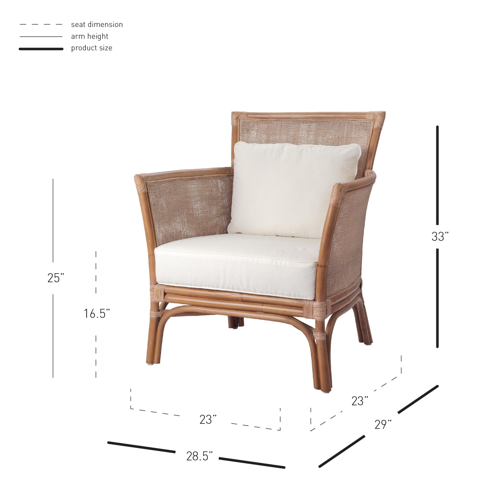 Tatum Rattan Accent Chair - What A Room