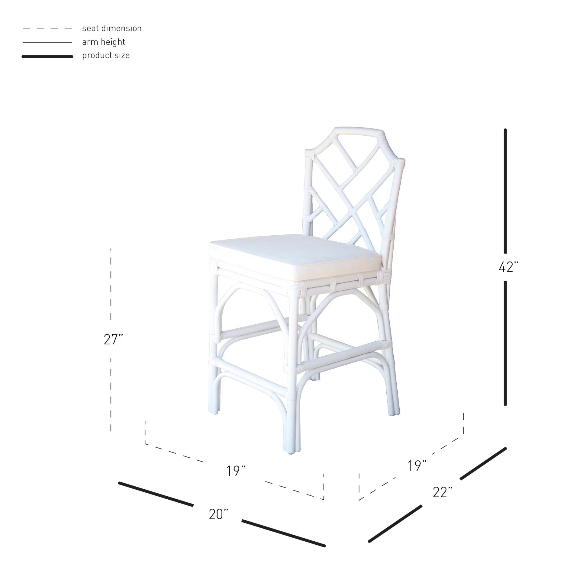 Kara Rattan Counter Stool - What A Room