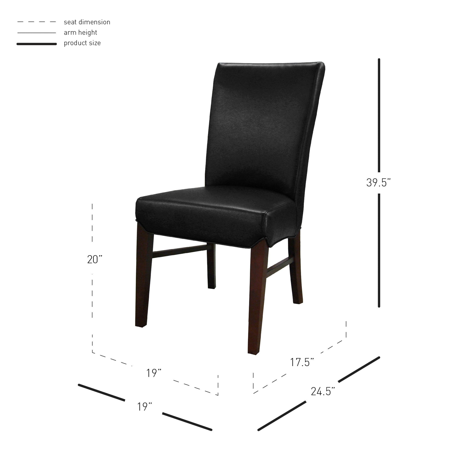 Milton Bonded Leather Dining Side Chair - What A Room