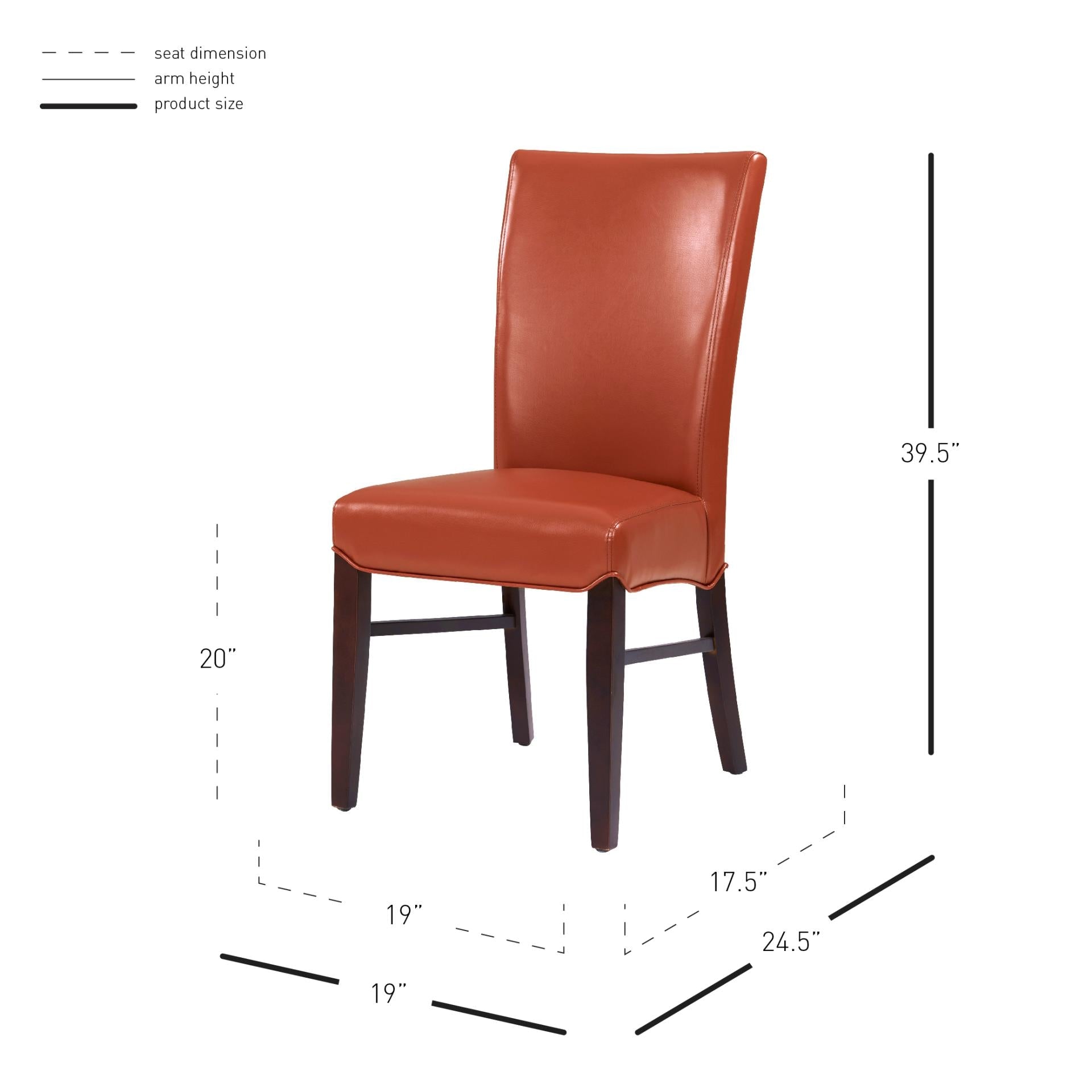 Milton Bonded Leather Dining Side Chair - What A Room