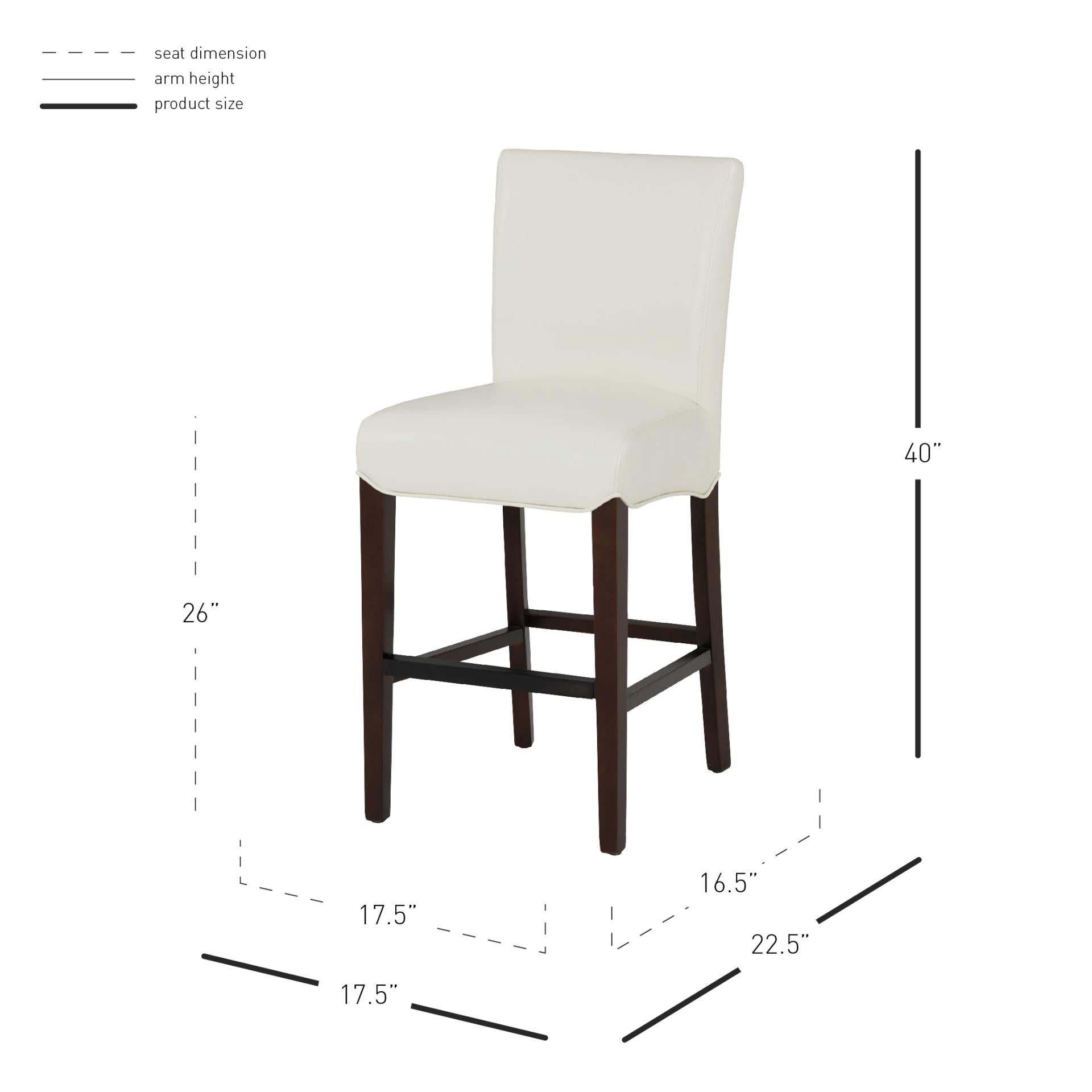 Milton Bonded Leather Counter Stool - What A Room