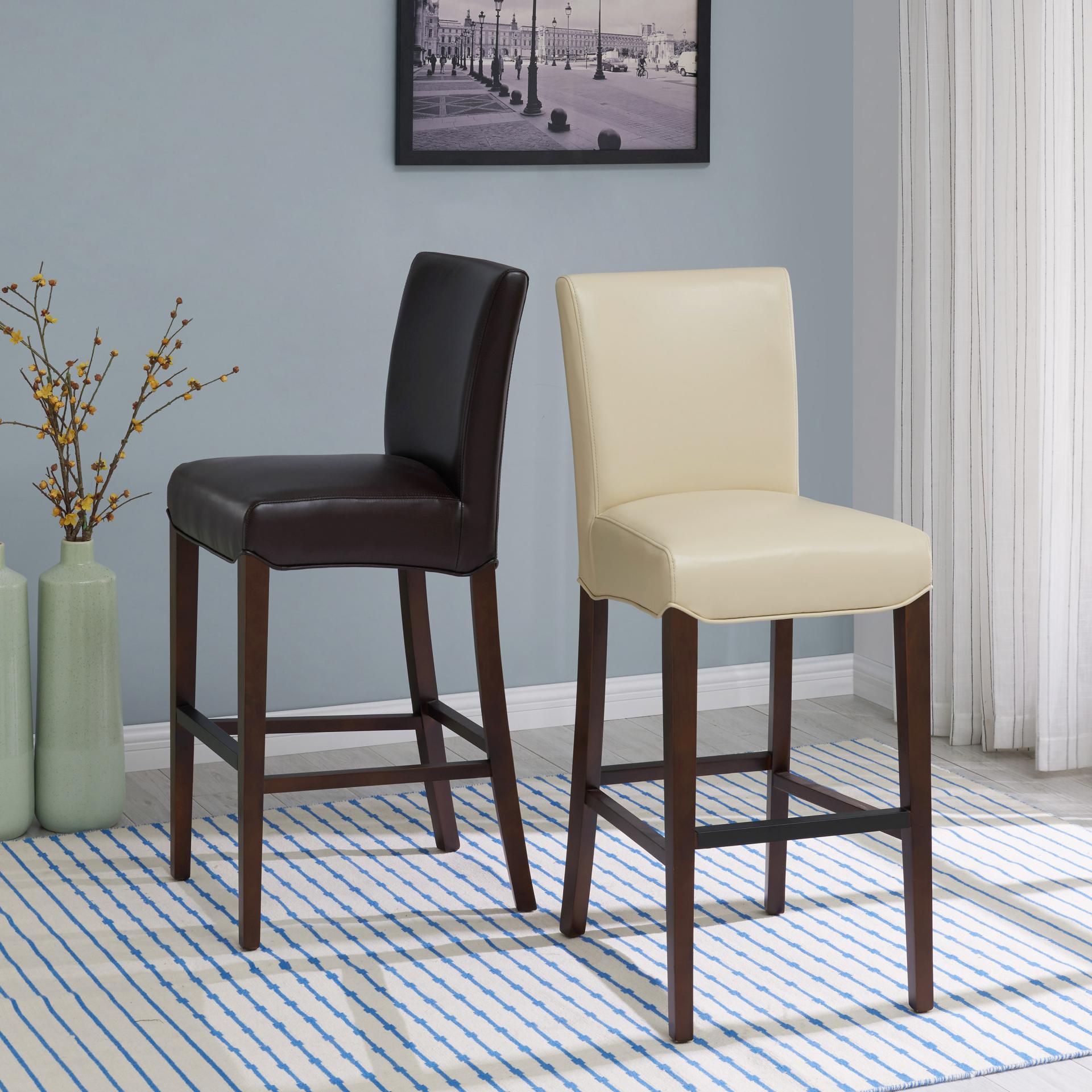 Milton Bonded Leather Bar Stool - What A Room