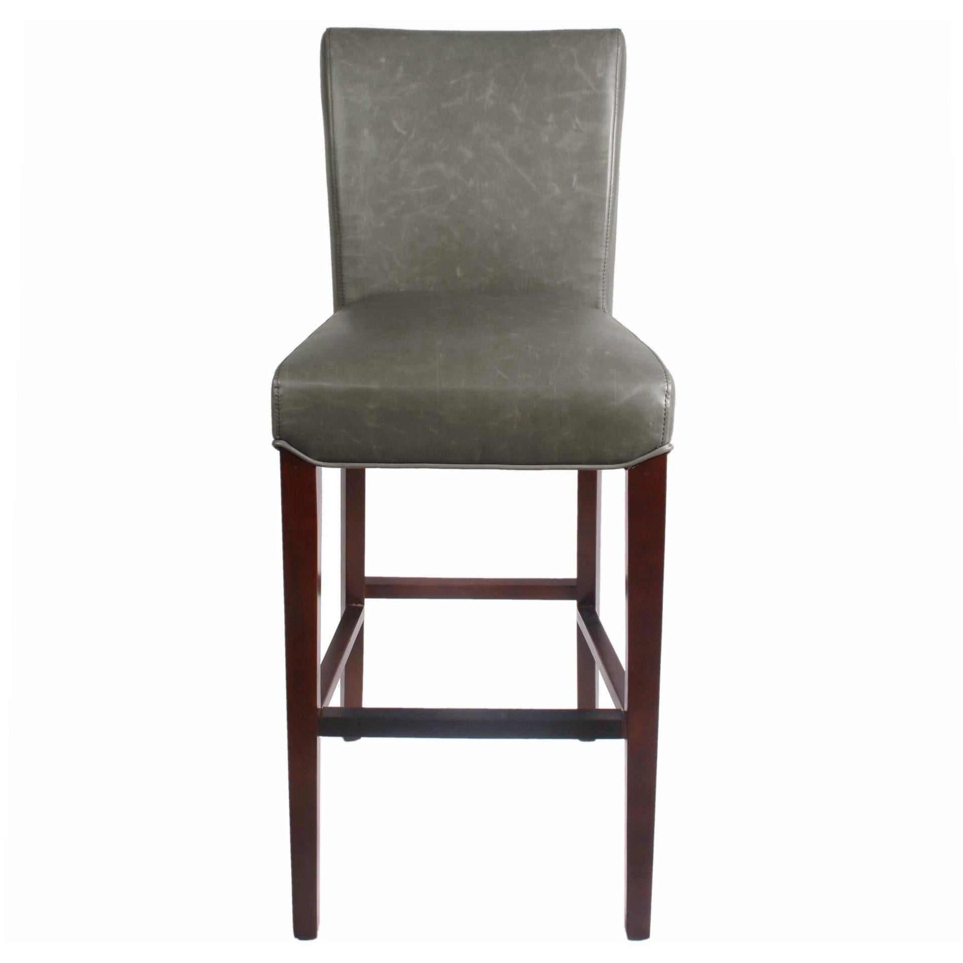 Milton Bonded Leather Bar Stool - What A Room