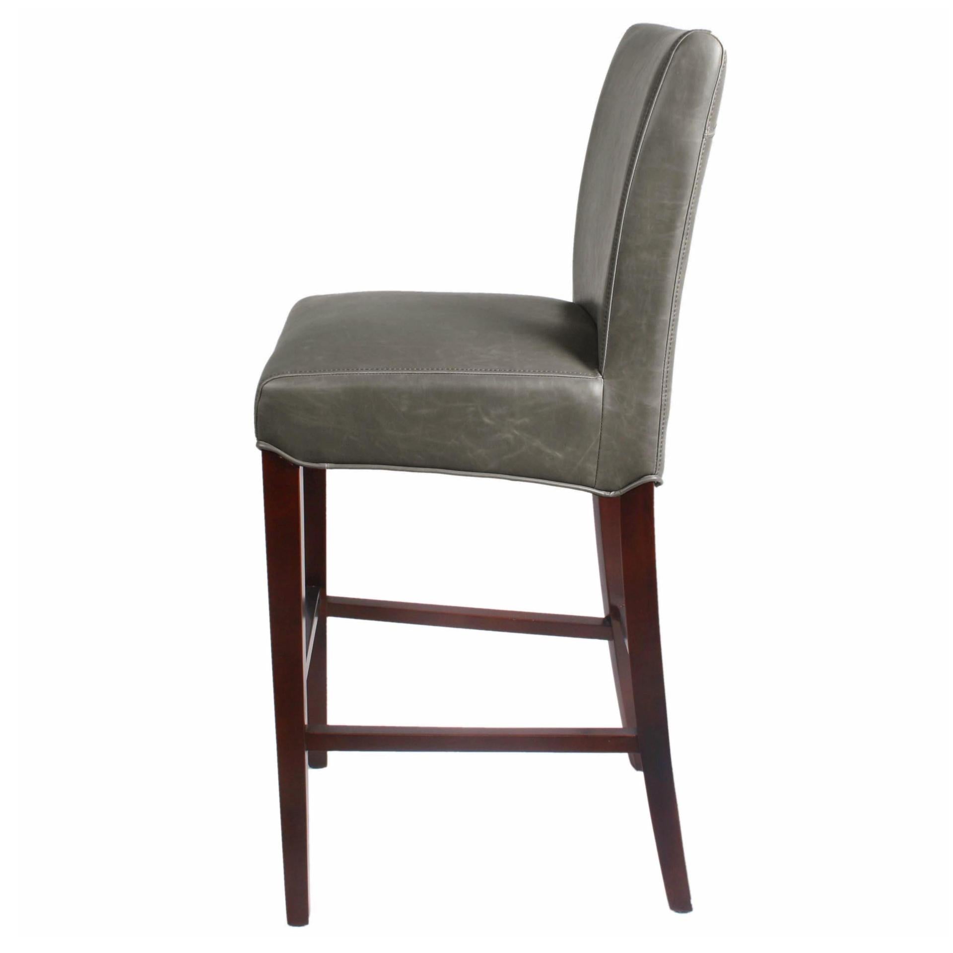 Milton Bonded Leather Bar Stool - What A Room