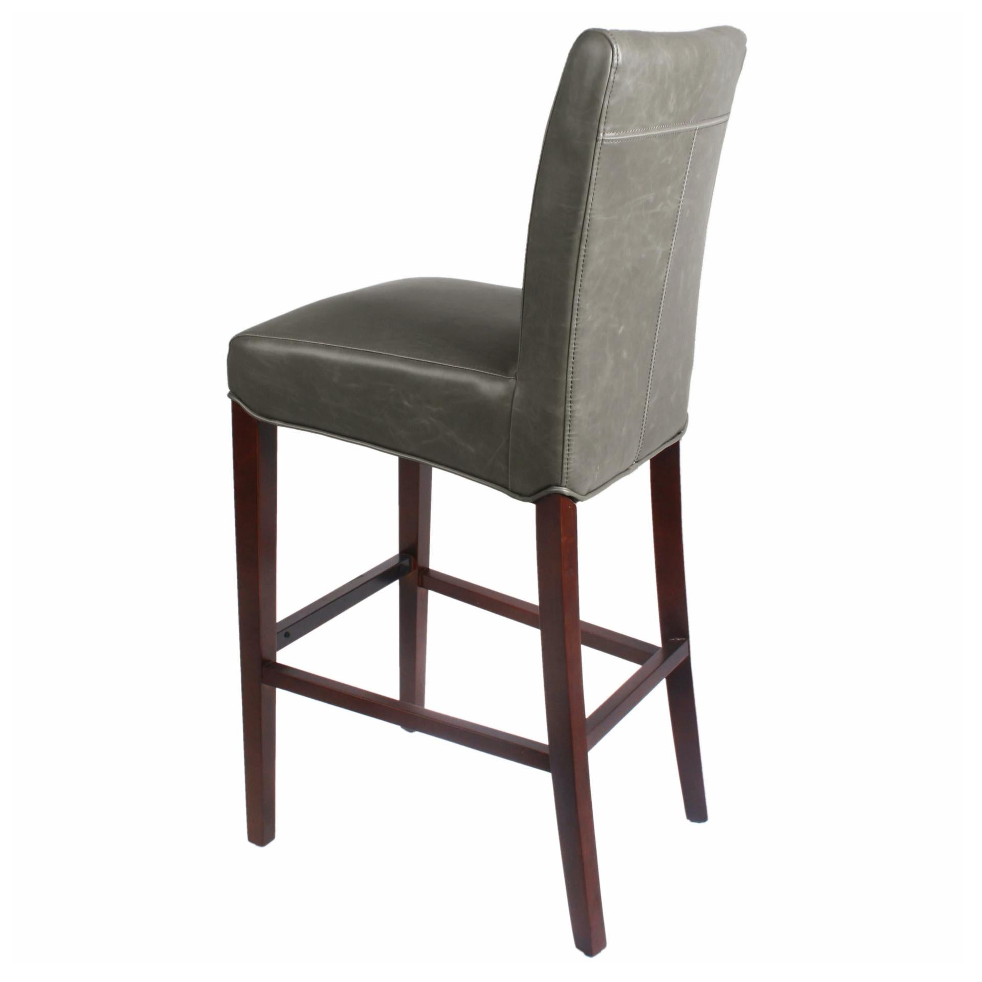 Milton Bonded Leather Bar Stool - What A Room