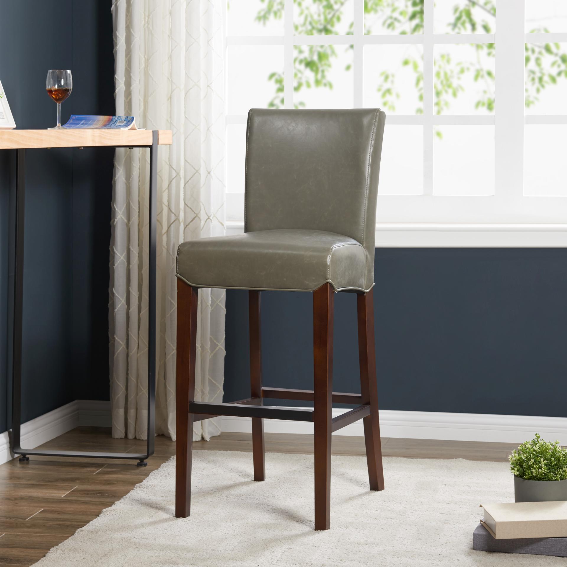 Milton Bonded Leather Bar Stool - What A Room