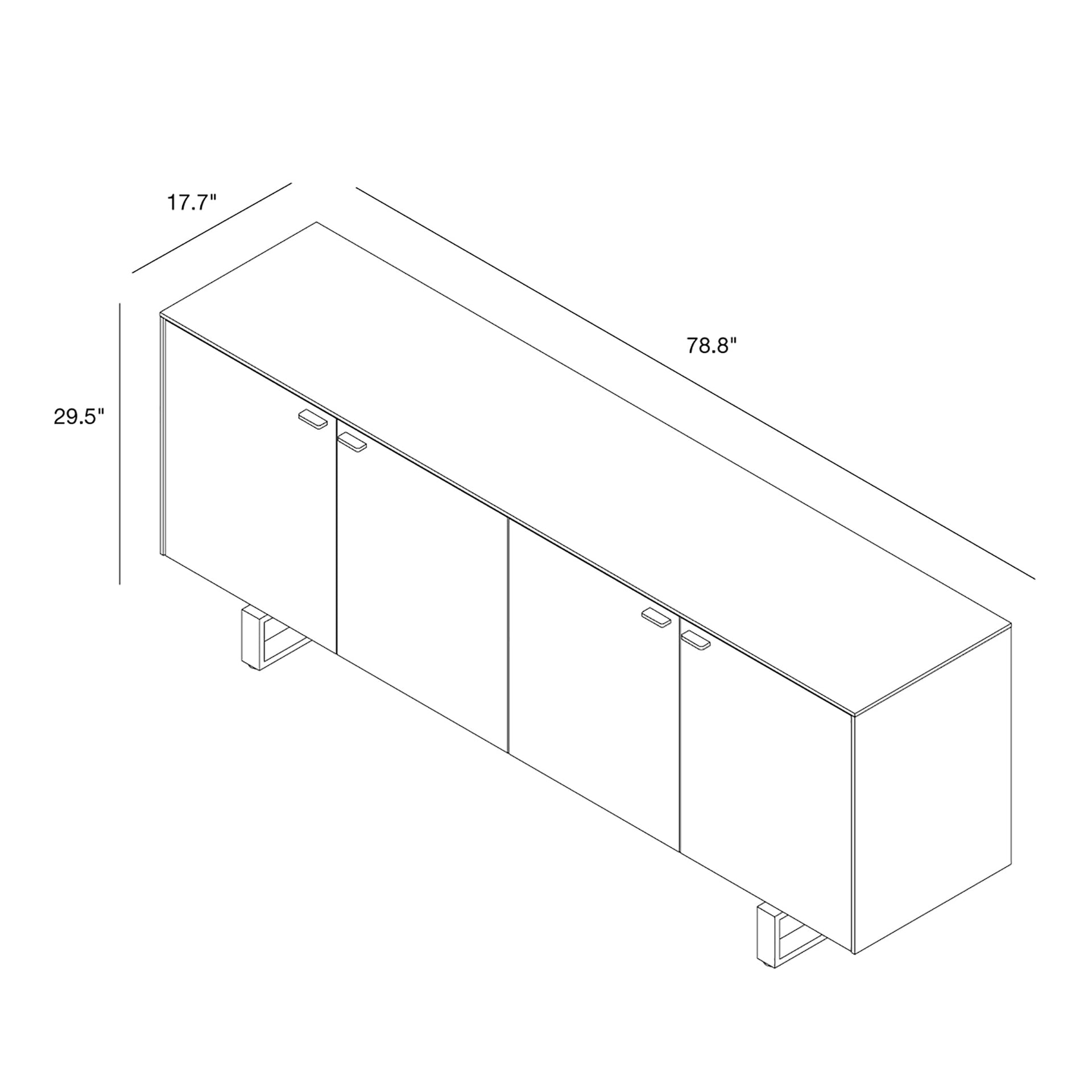 Alvarado 79" Sideboard - What A Room
