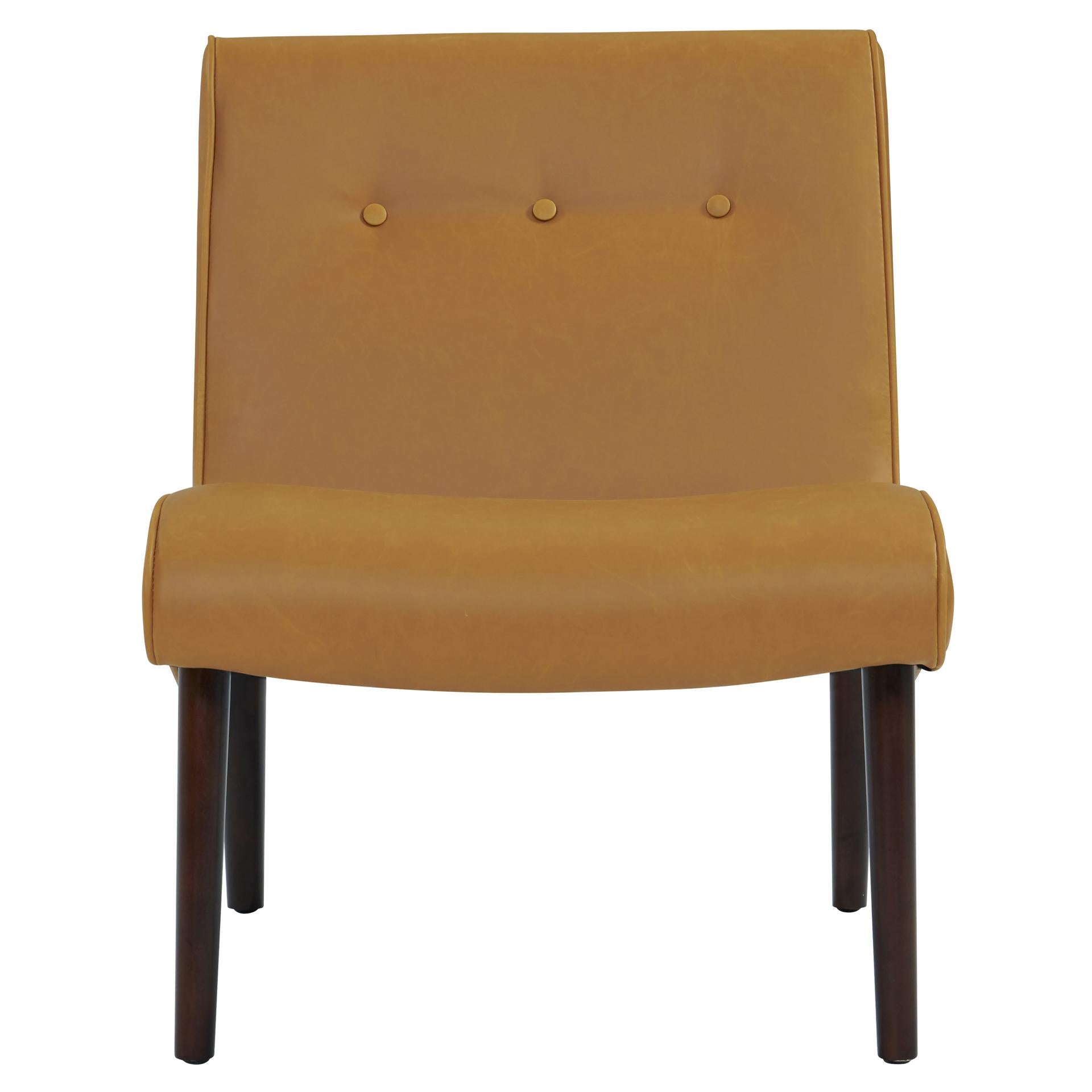 Alexis Bonded Leather Accent Chair Wenge Legs - What A Room