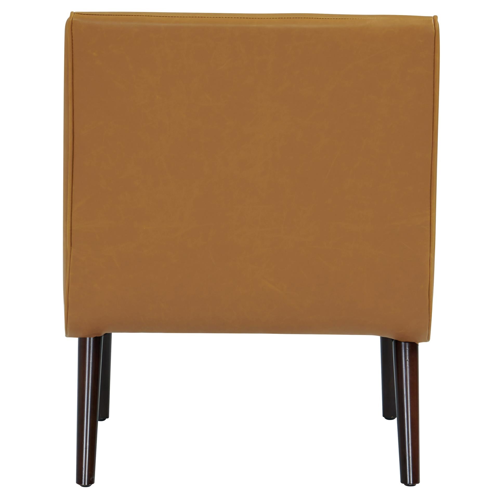 Alexis Bonded Leather Accent Chair Wenge Legs - What A Room
