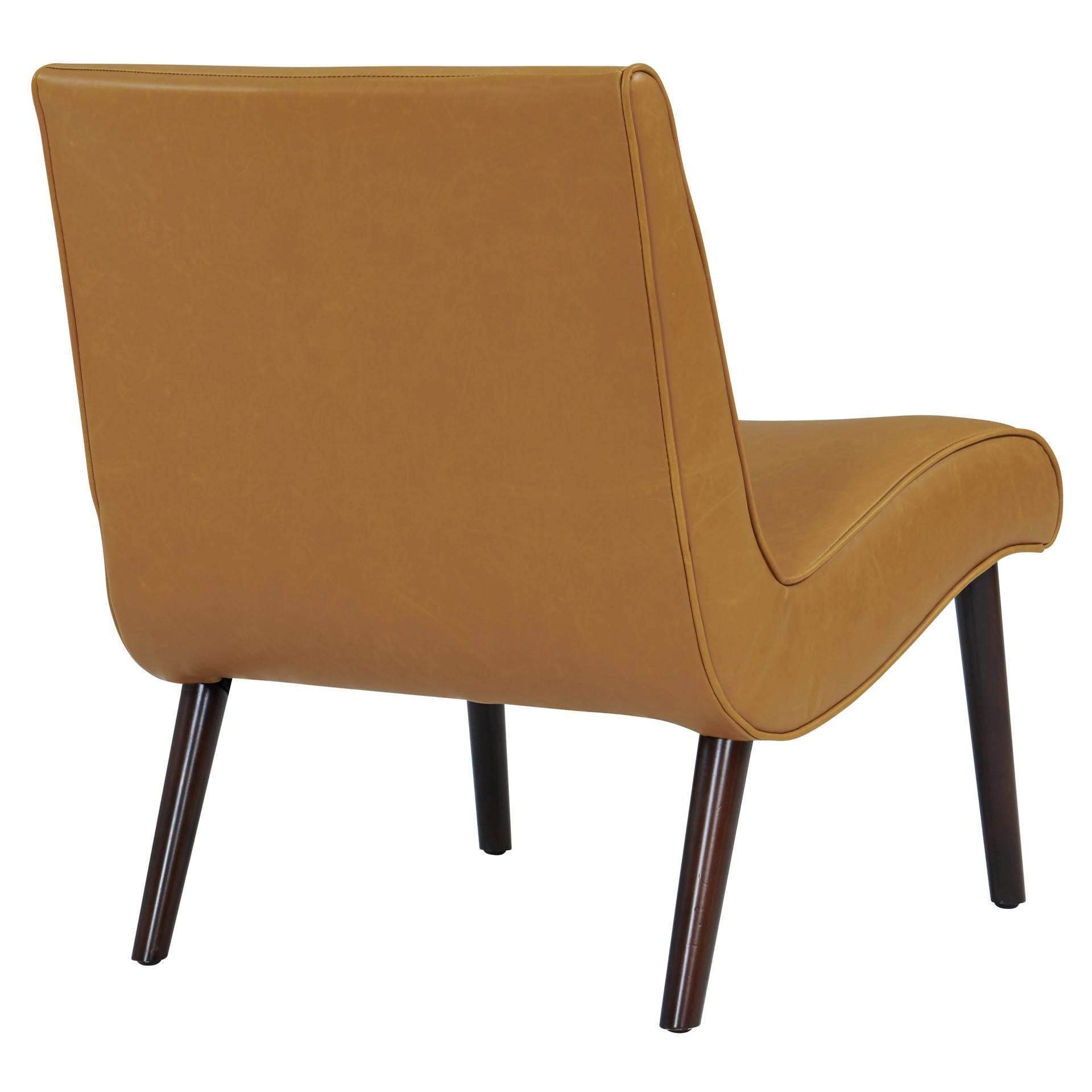 Alexis Bonded Leather Accent Chair Wenge Legs - What A Room