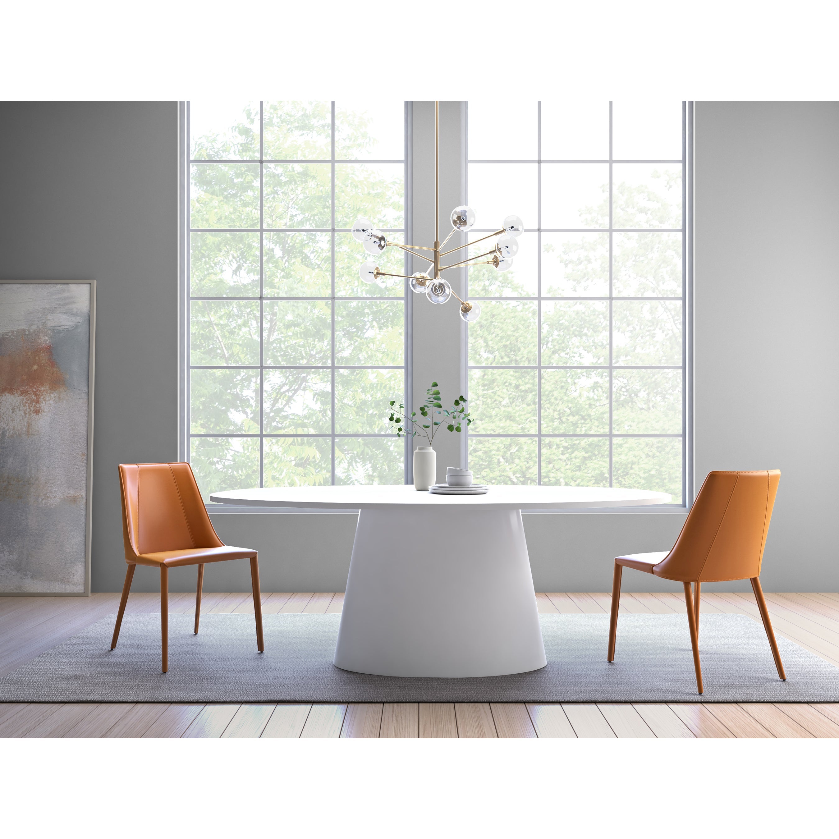 Deodat 79-inch Oval Dining Table - What A Room