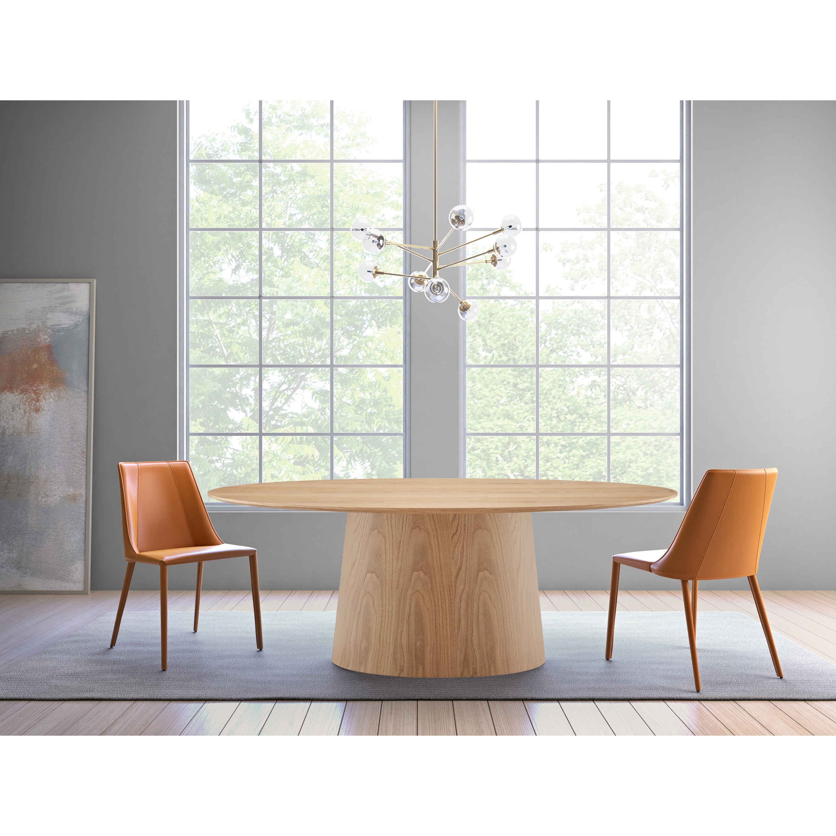 Deodat 79-inch Oval Dining Table - What A Room
