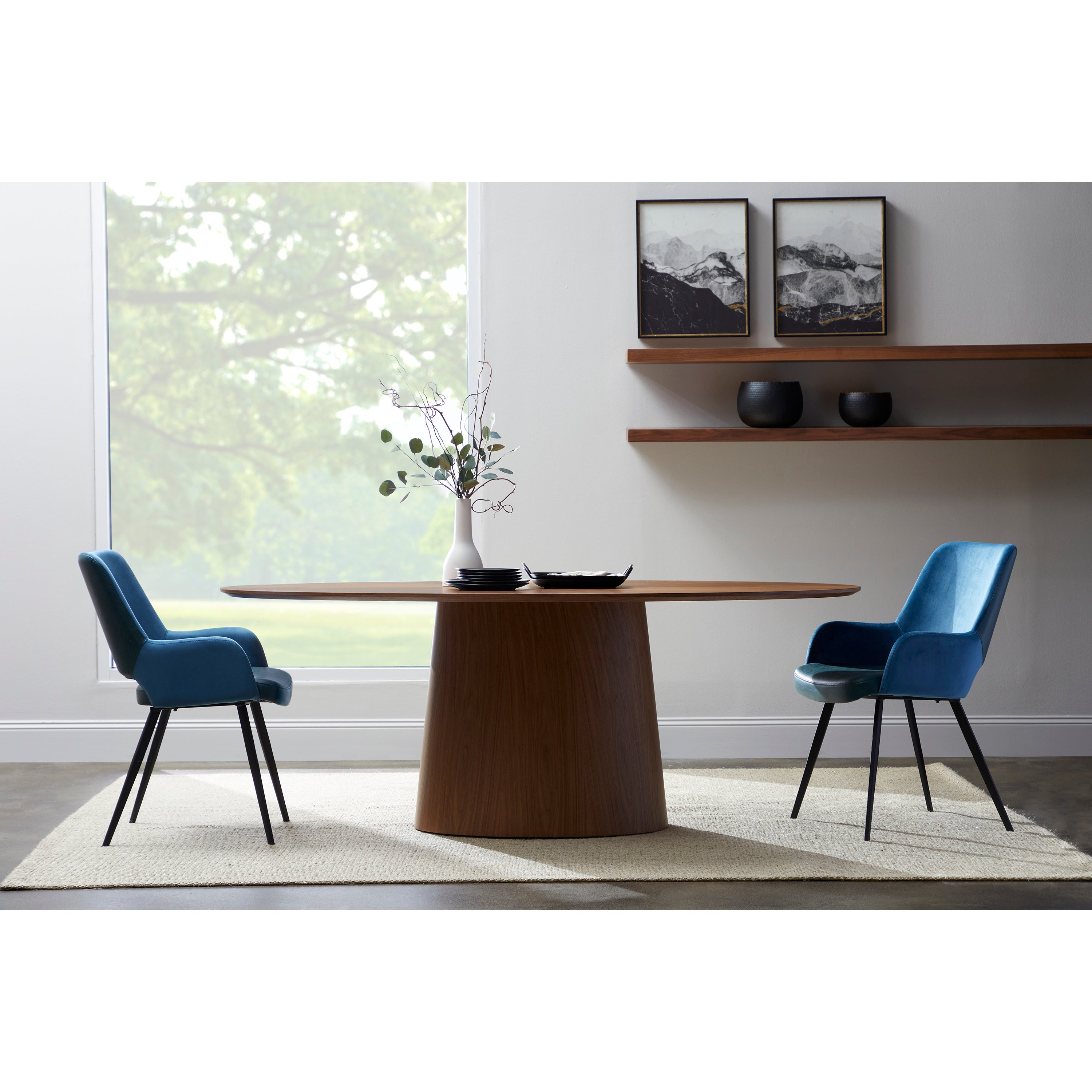 Deodat 79-inch Oval Dining Table - What A Room