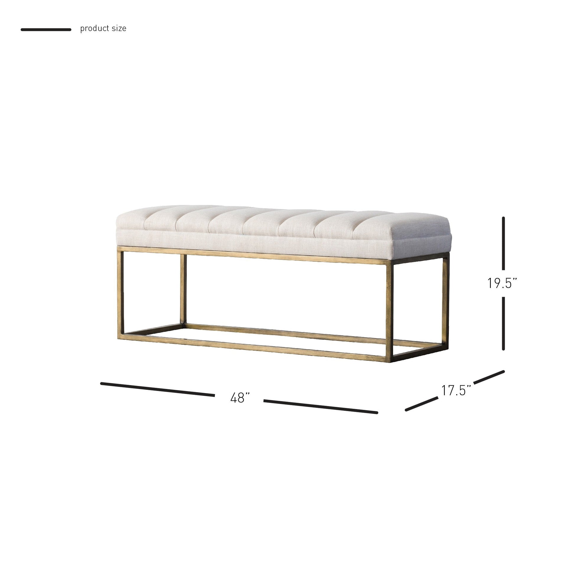Darius Fabric Bench - What A Room