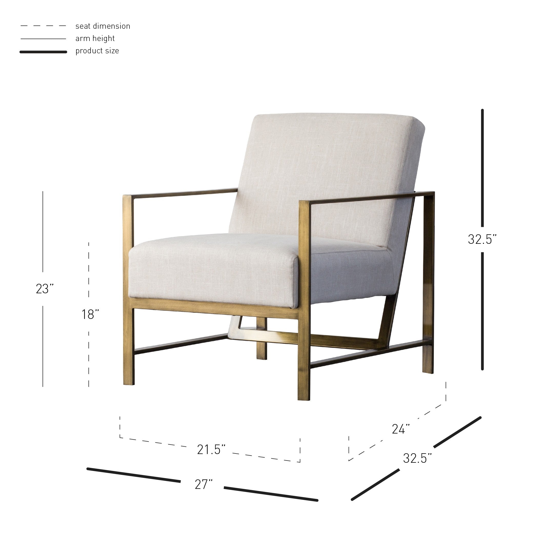 Francis Fabric Accent Arm Chair - What A Room