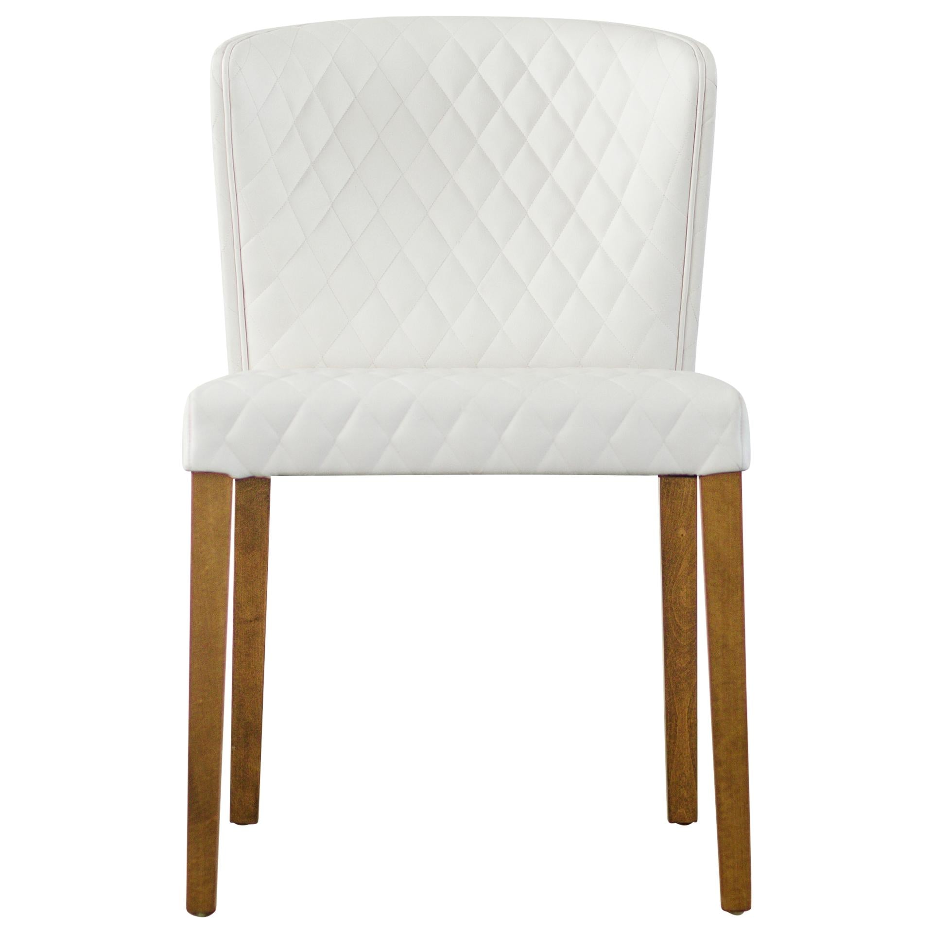 Albie KD Diamond Stitching PU Dining Side Chair - What A Room