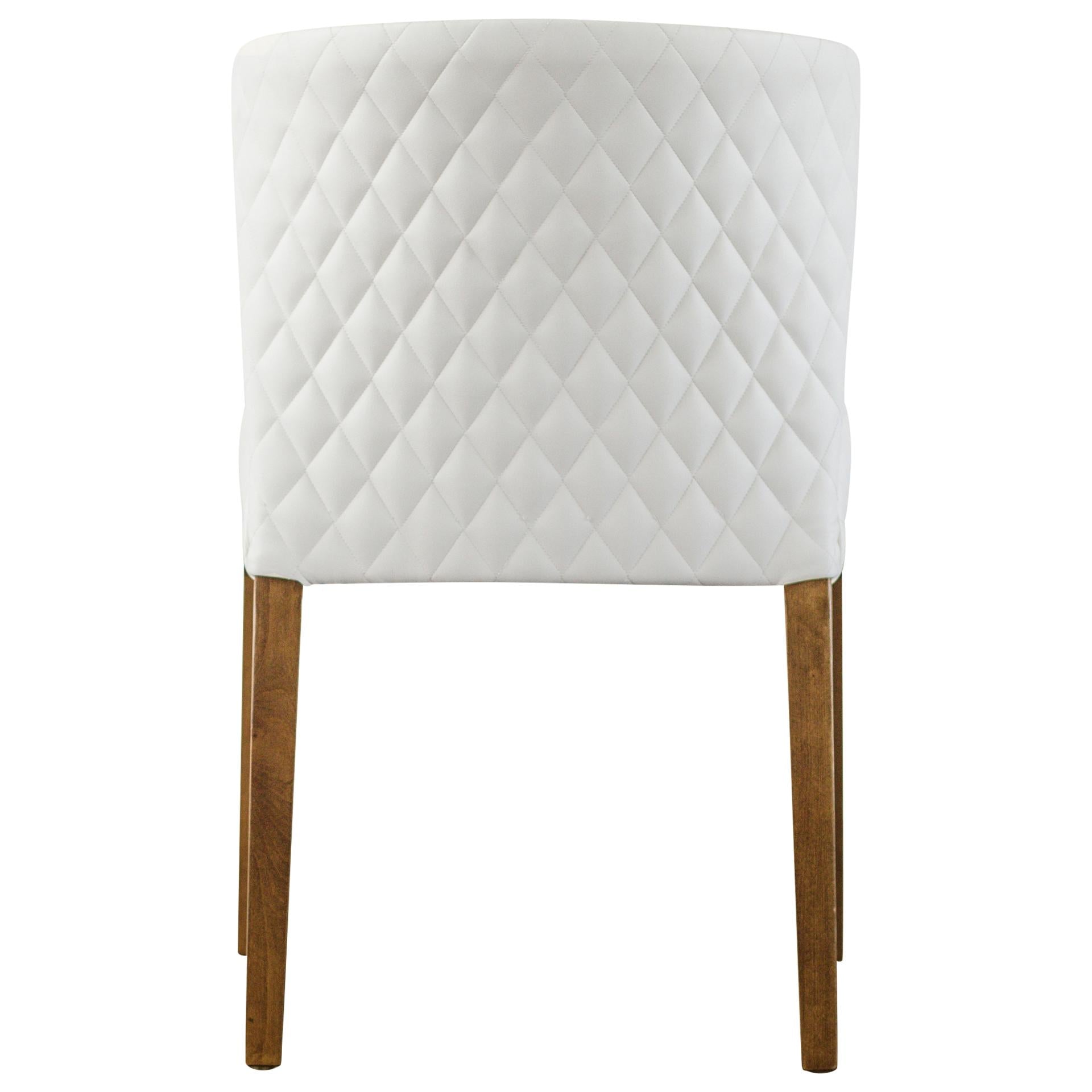 Albie KD Diamond Stitching PU Dining Side Chair - What A Room