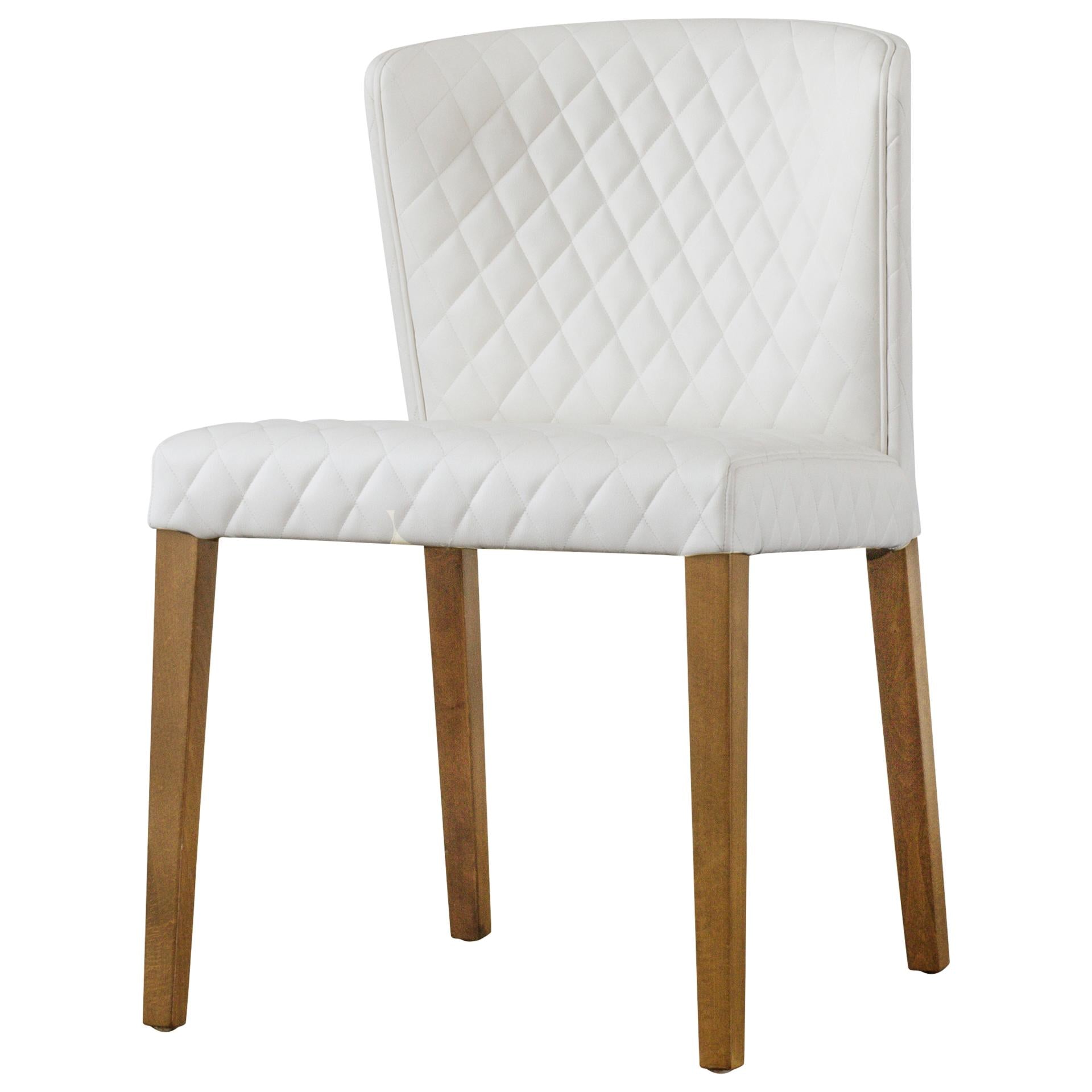 Albie KD Diamond Stitching PU Dining Side Chair - What A Room