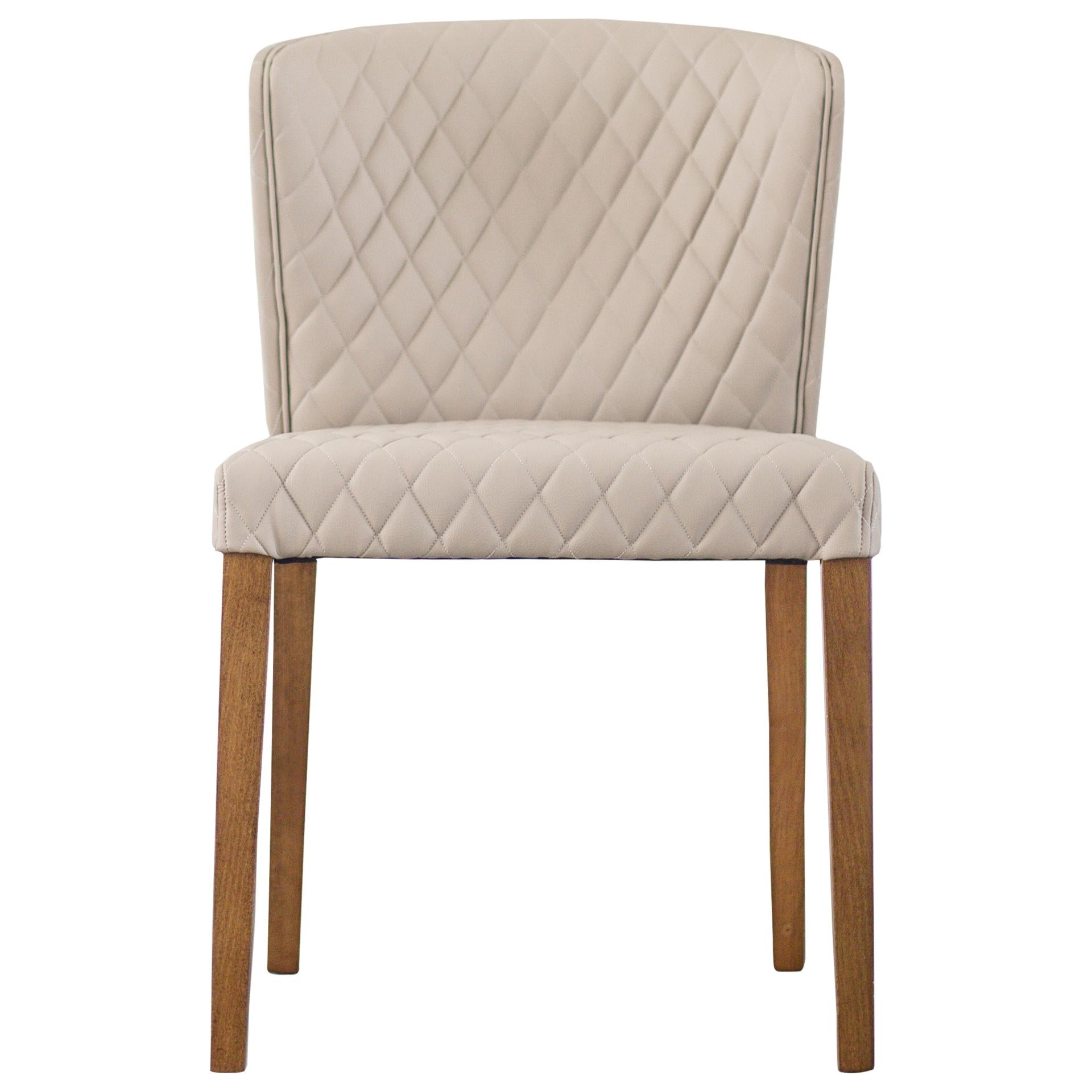 Albie KD Diamond Stitching PU Dining Side Chair - What A Room