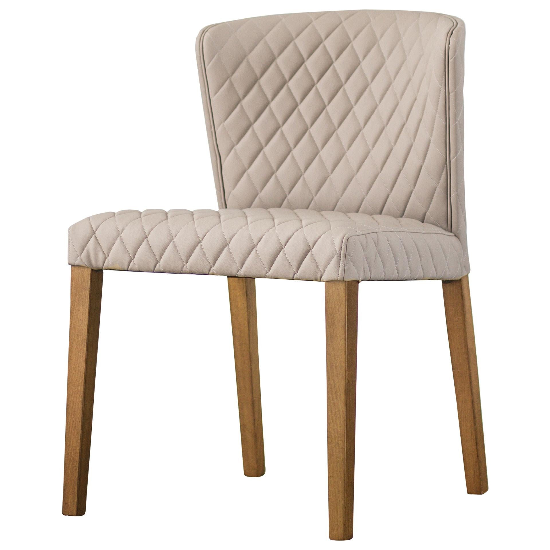 Albie KD Diamond Stitching PU Dining Side Chair - What A Room