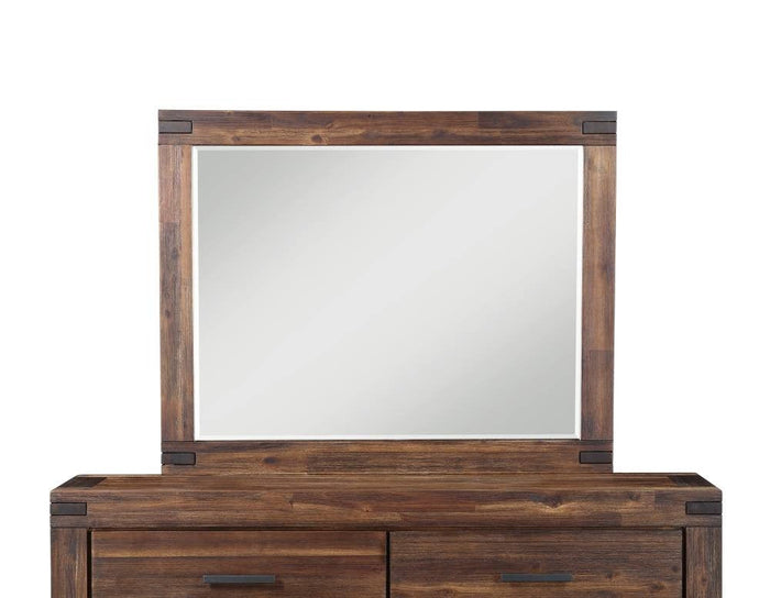 Meadow Solid Wood Beveled Glass Solid Wood Mirror - What A Room