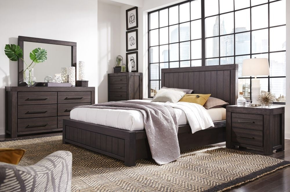 Heath Platform Bed in Basalt Grey - What A Room