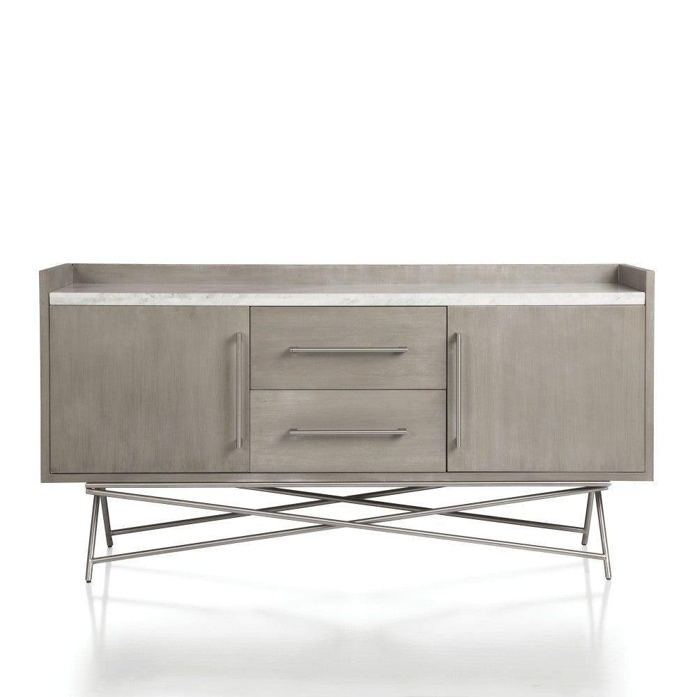 Coral Marble Top Rectangular Sideboard - What A Room