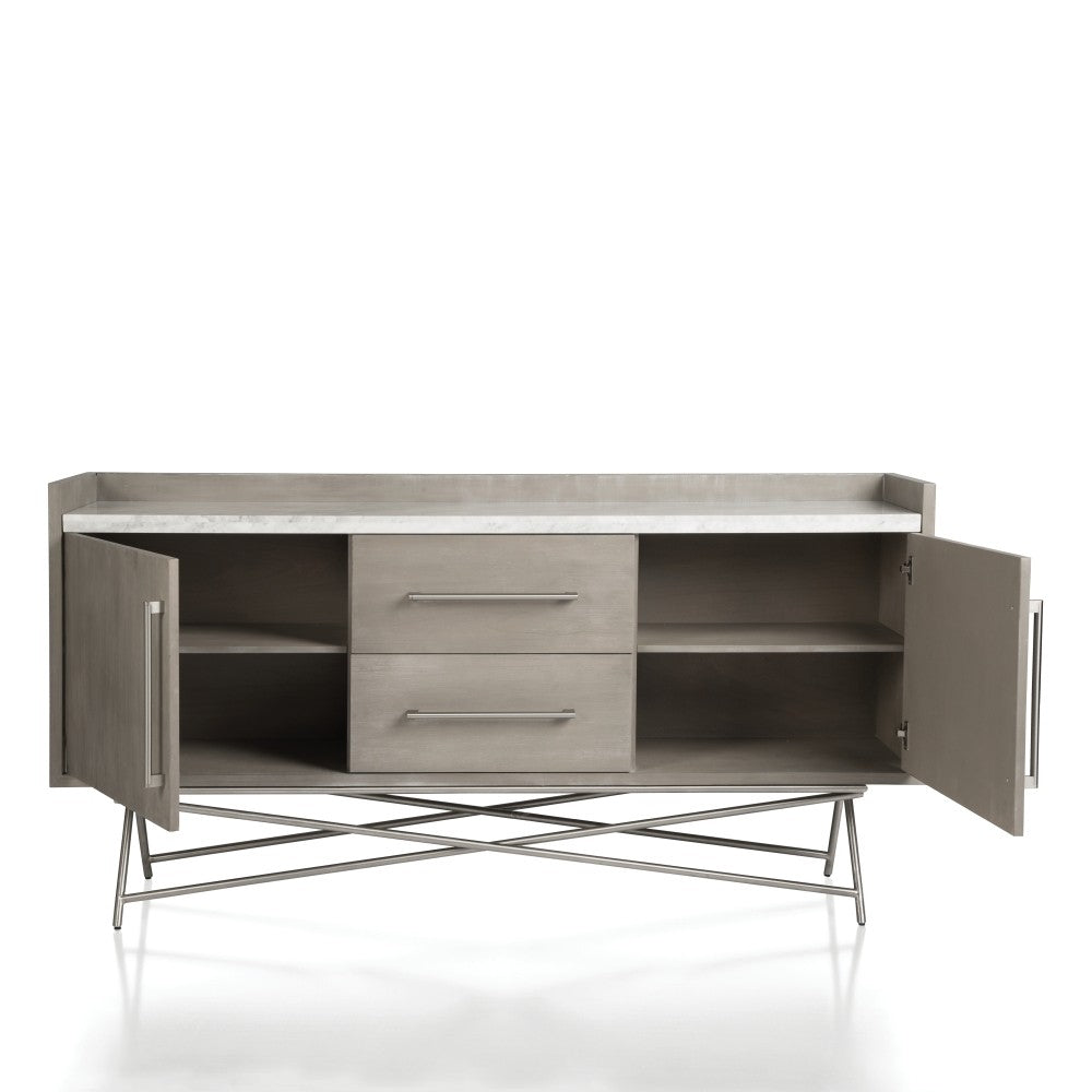 Coral Marble Top Rectangular Sideboard - What A Room