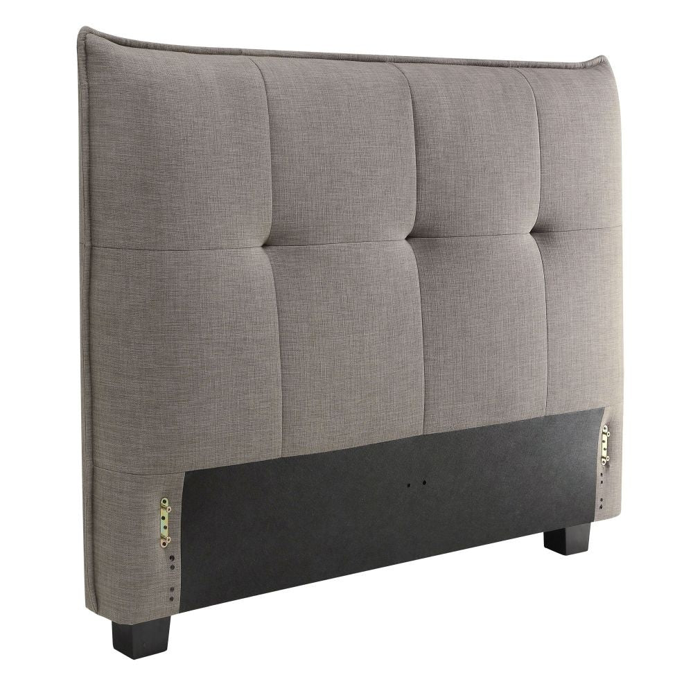 Adona Upholstered Headboard in Dolphin Linen - What A Room
