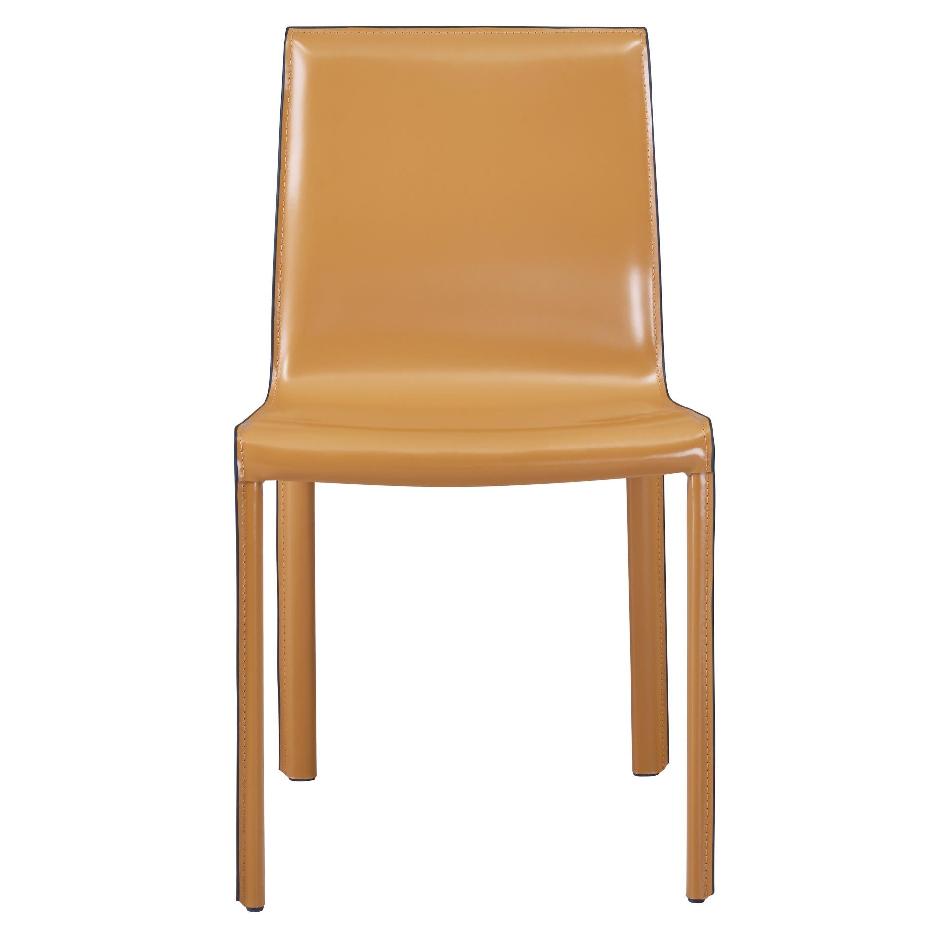 Gervin Recycled Leather Dining Side Chair - What A Room