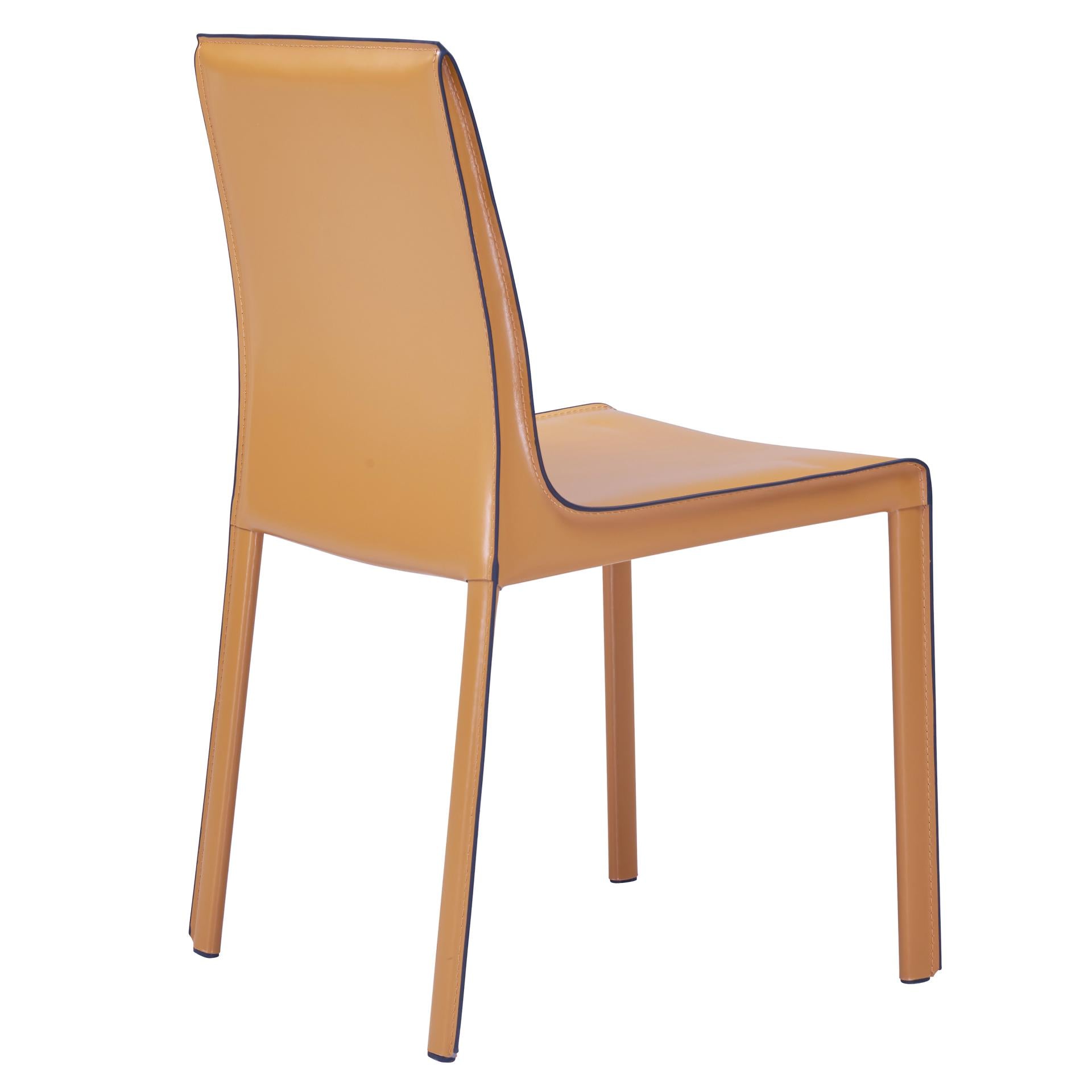 Gervin Recycled Leather Dining Side Chair - What A Room