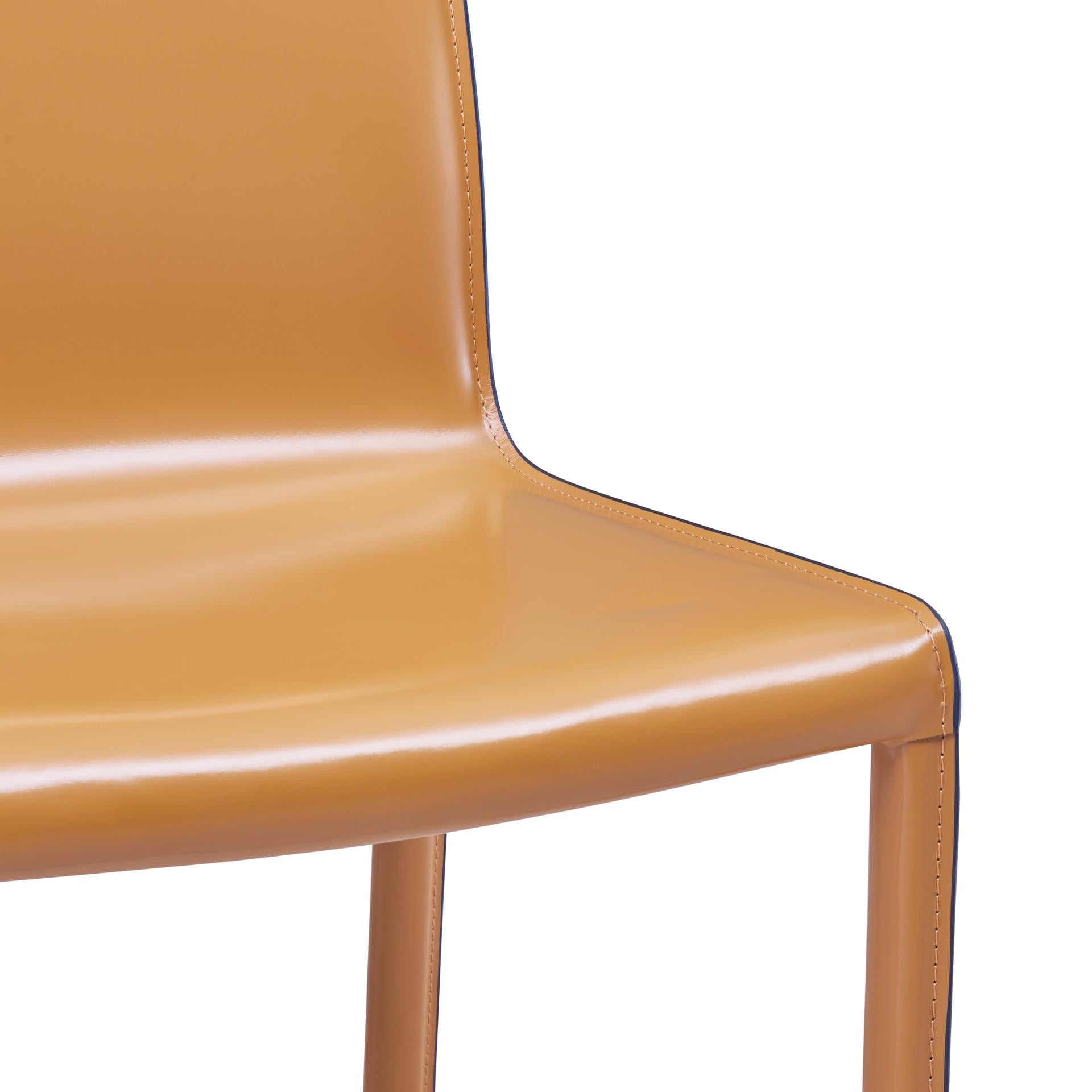 Gervin Recycled Leather Dining Side Chair - What A Room