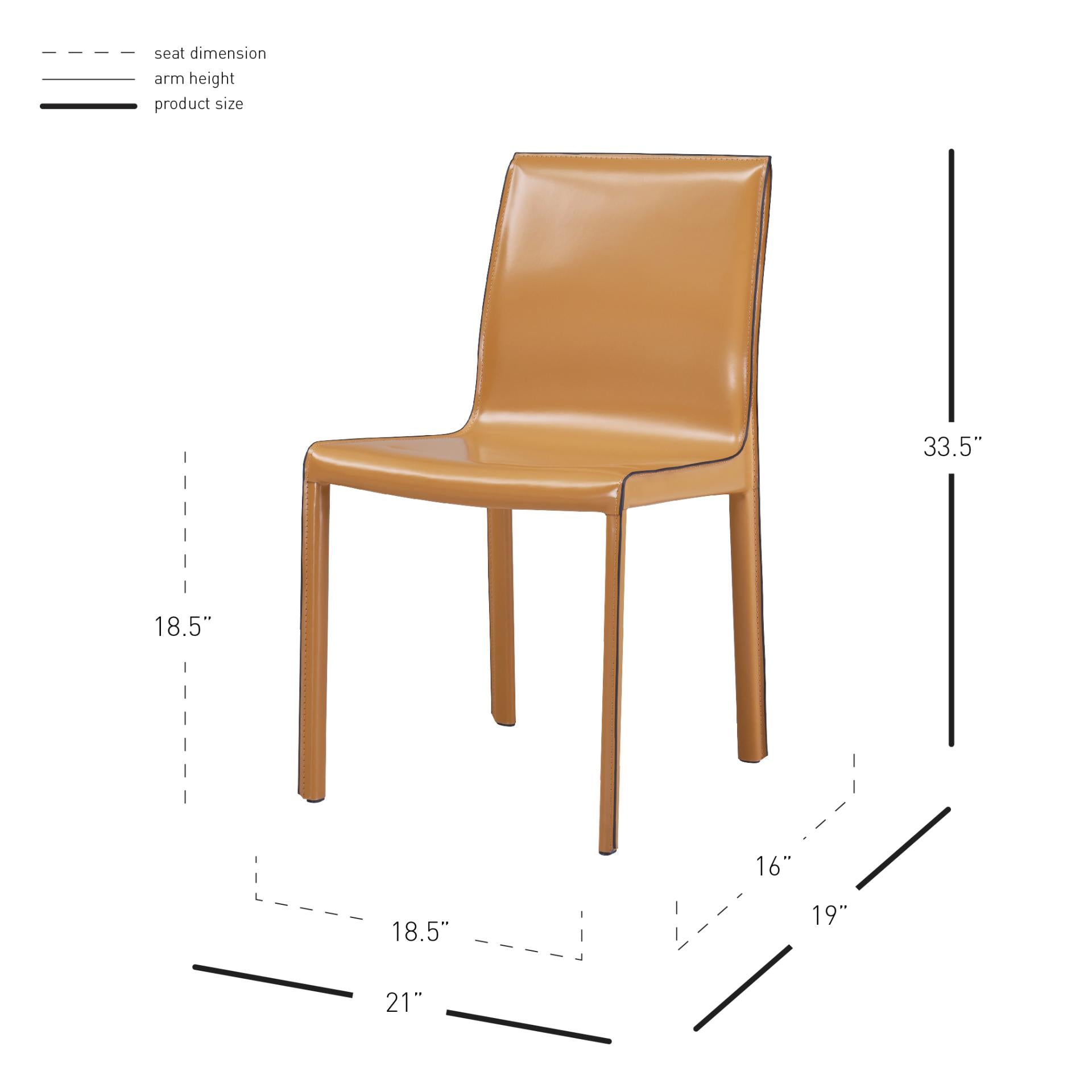 Gervin Recycled Leather Dining Side Chair - What A Room
