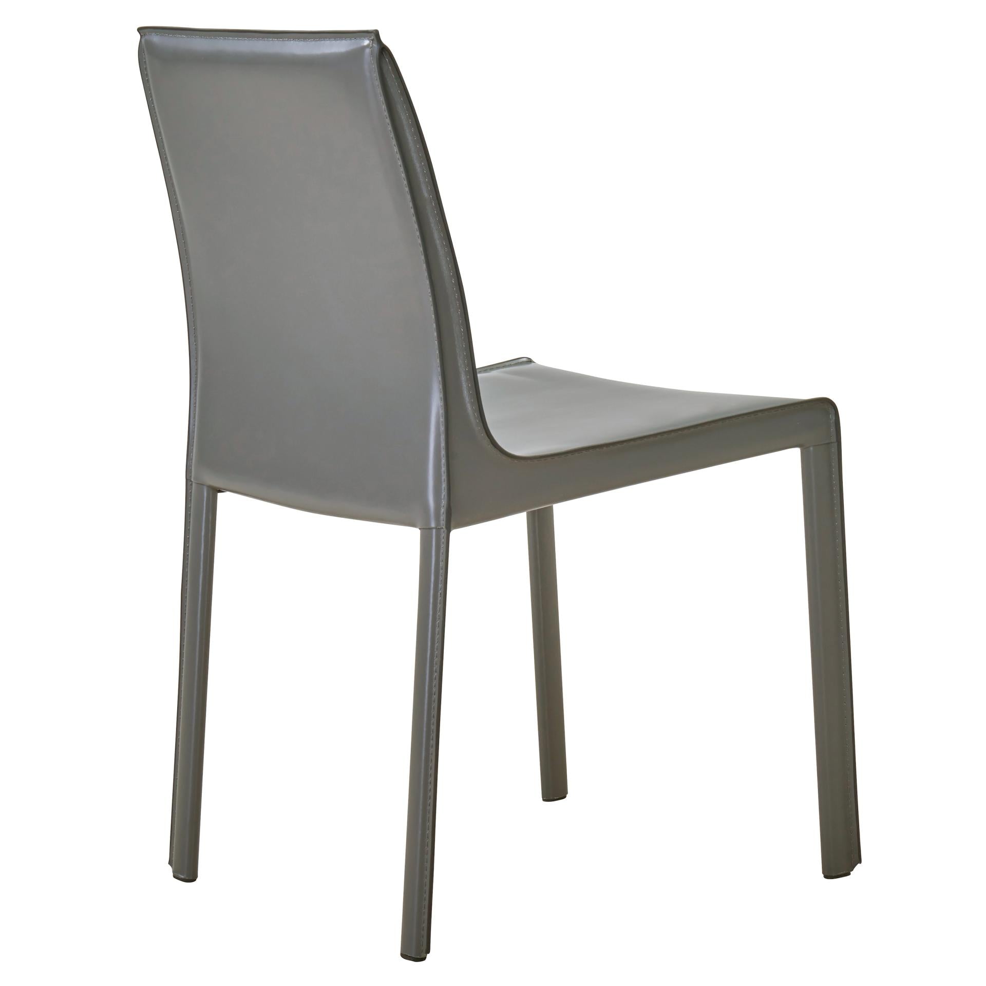 Gervin Recycled Leather Dining Side Chair - What A Room