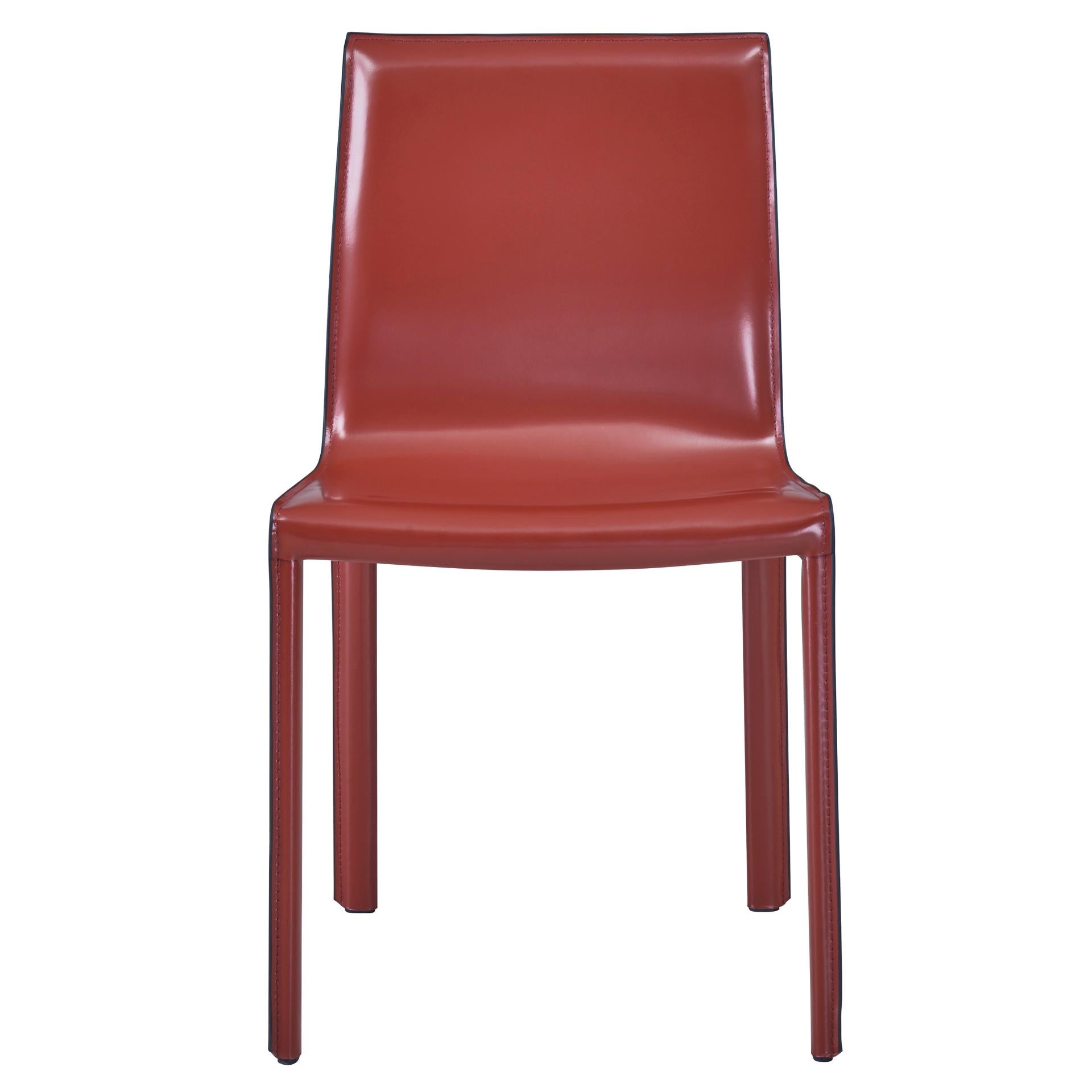 Gervin Recycled Leather Dining Side Chair - What A Room