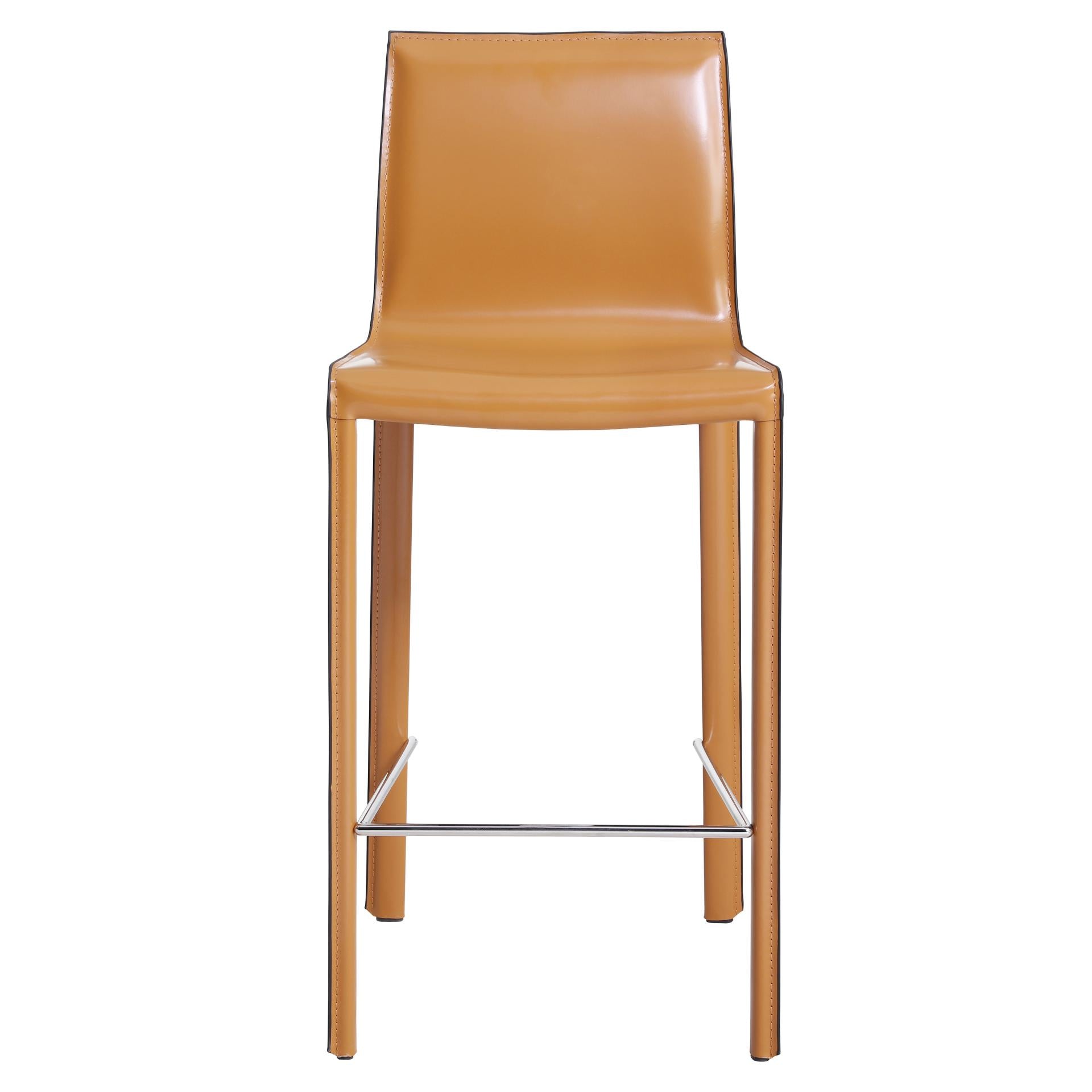 Gervin Recycled Leather Counter Stool - What A Room