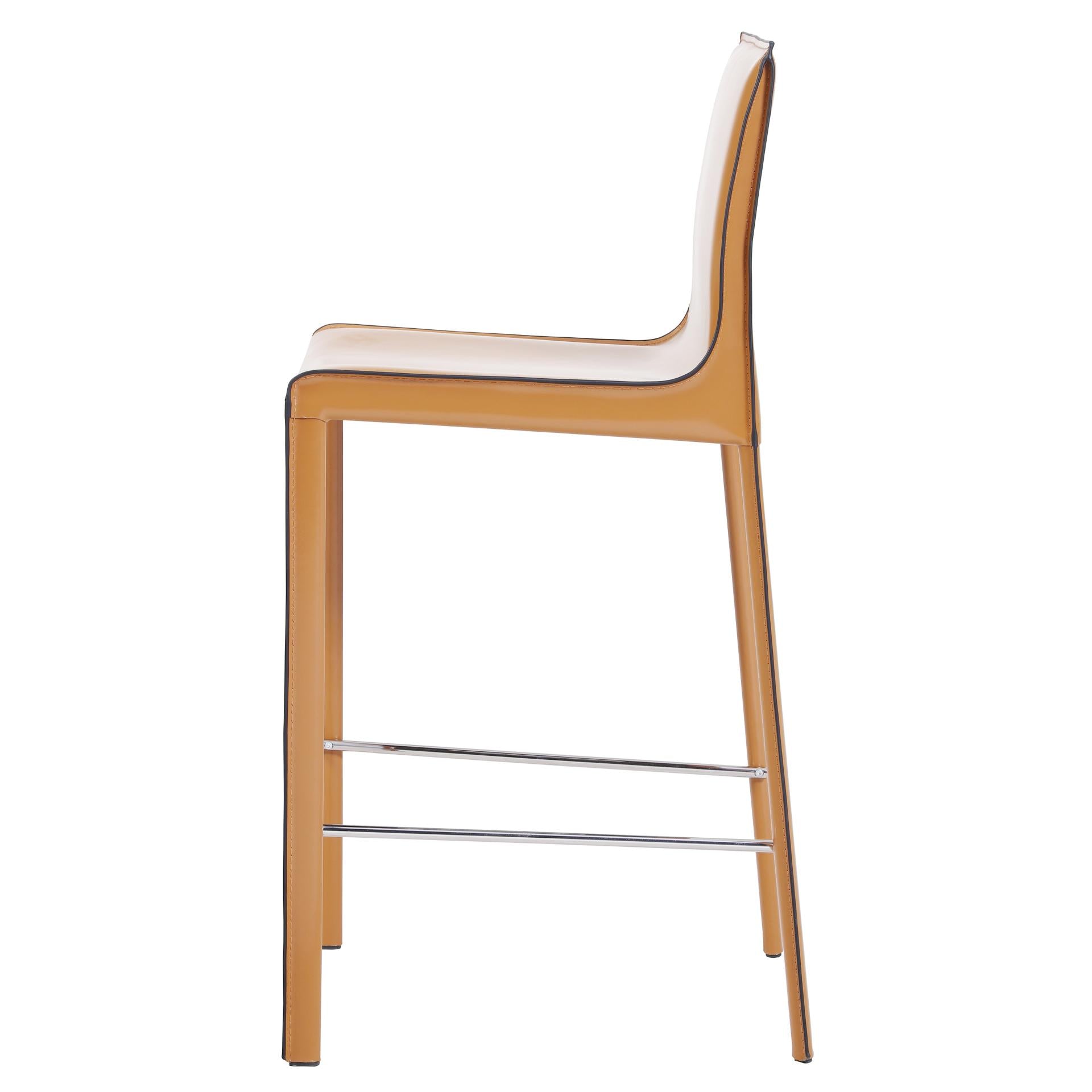 Gervin Recycled Leather Counter Stool - What A Room